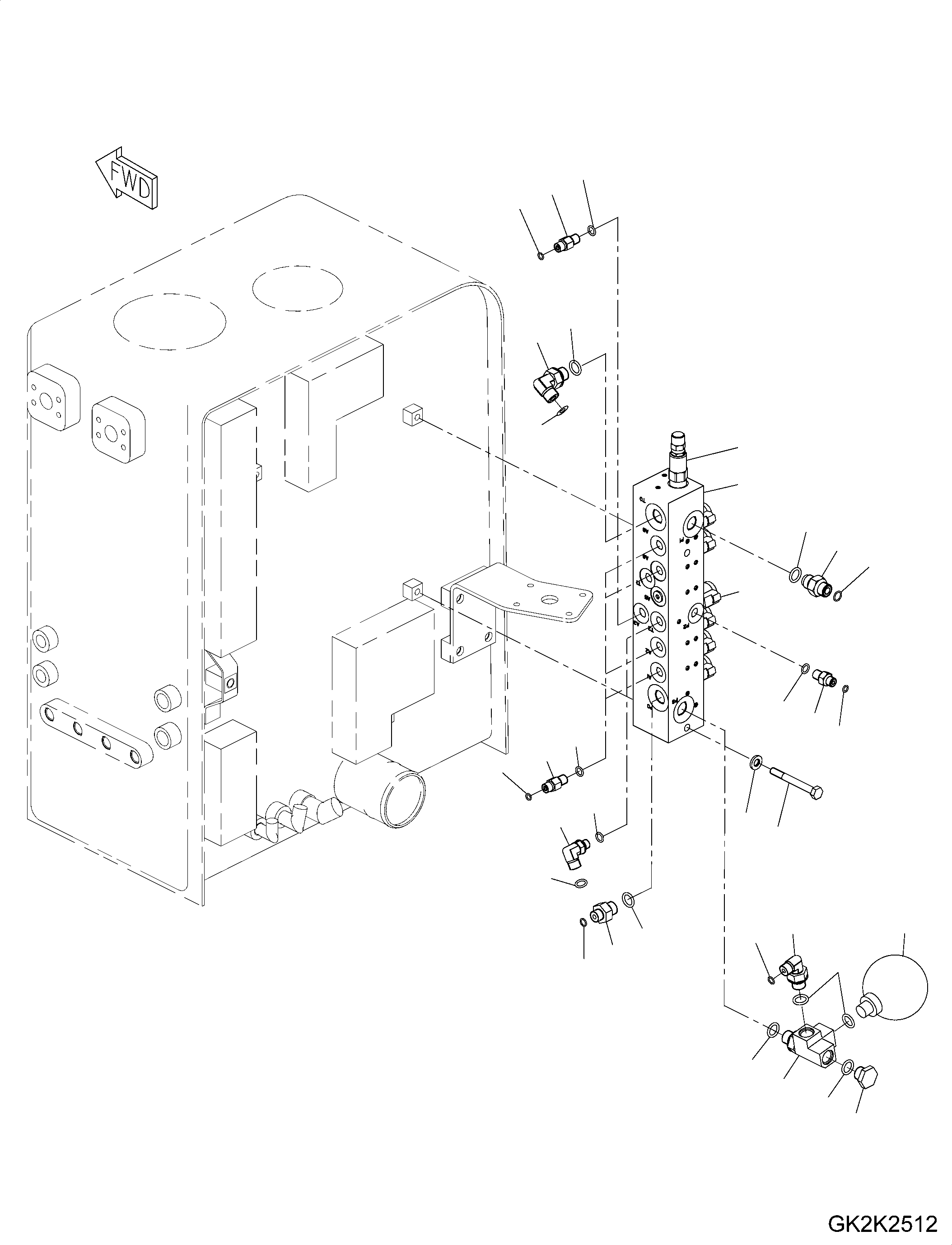 Ниппель 20G-62-33780 KOMATSU