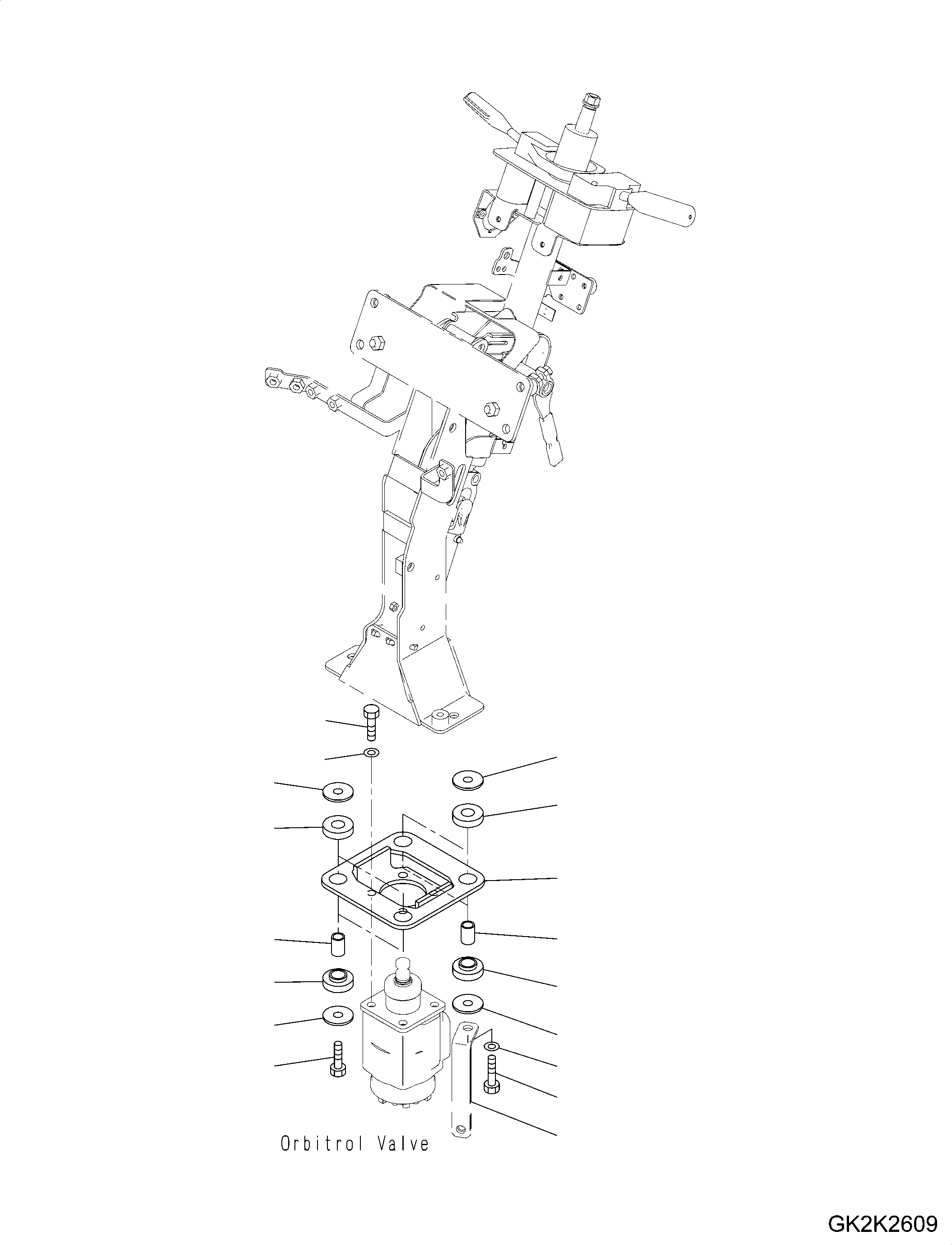 Bracket(ROPS Cab and Floor Frame Group,Joystick Steering Valve) (425-S33-4680) KOMATSU