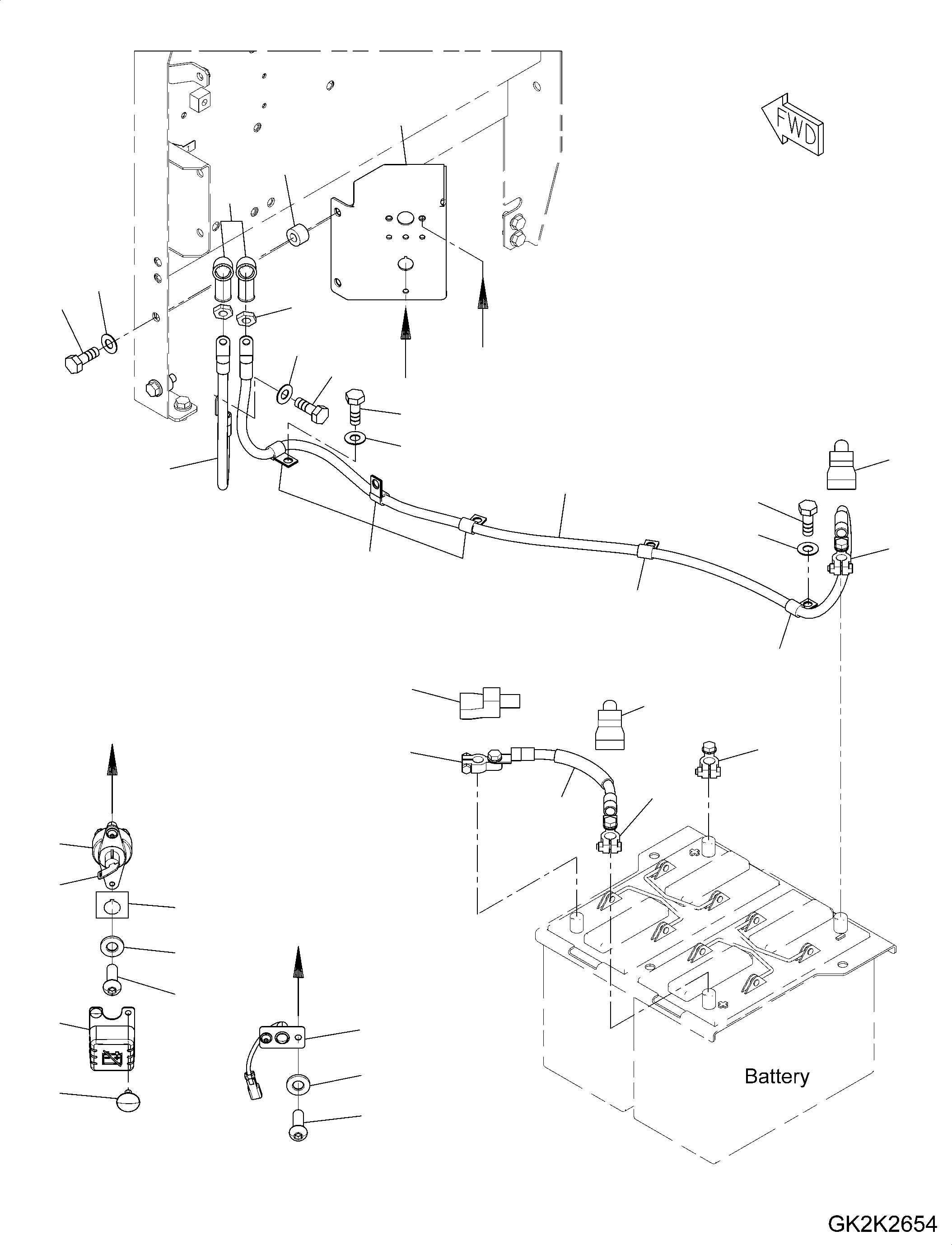 Кабель 08028-GC035 KOMATSU