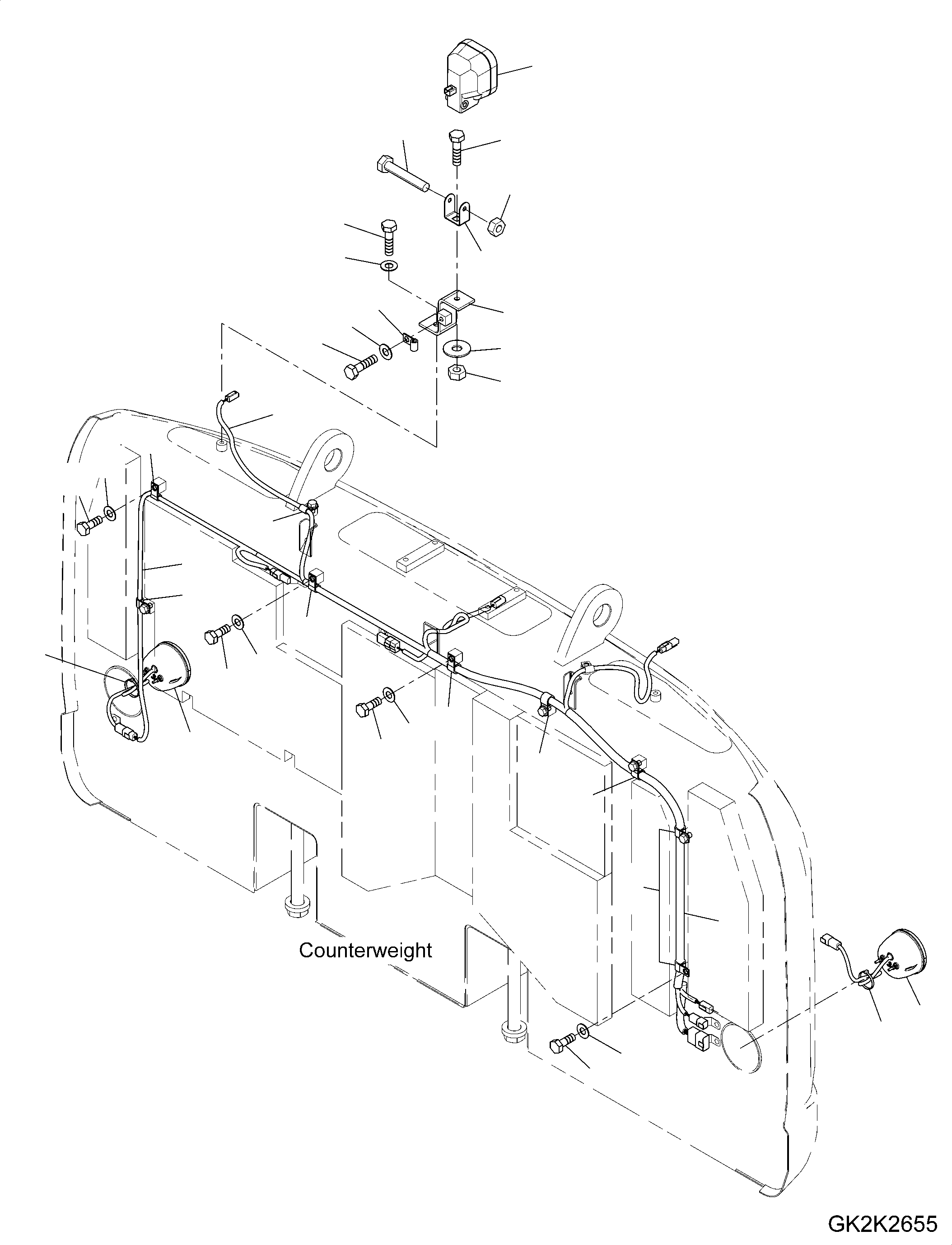 Rear Light 227-06-21140 KOMATSU