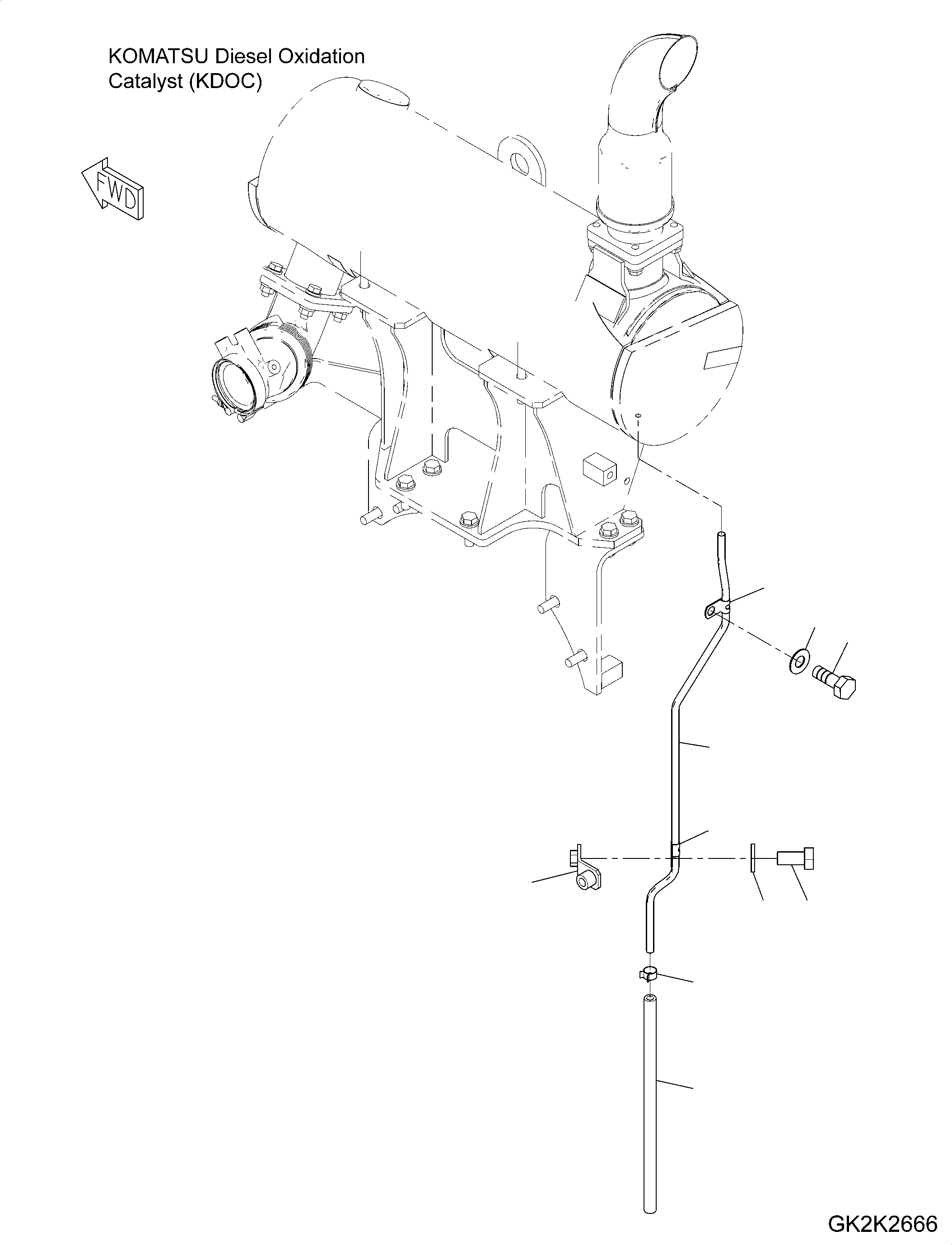 Шланг 22B-01-31870 KOMATSU