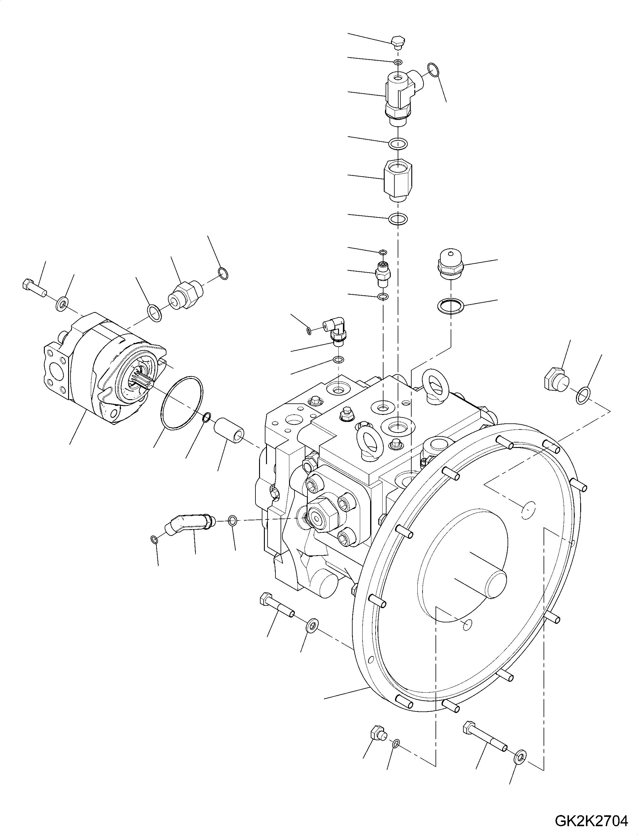 Gear Pump Assembly 20J-62-64110 KOMATSU
