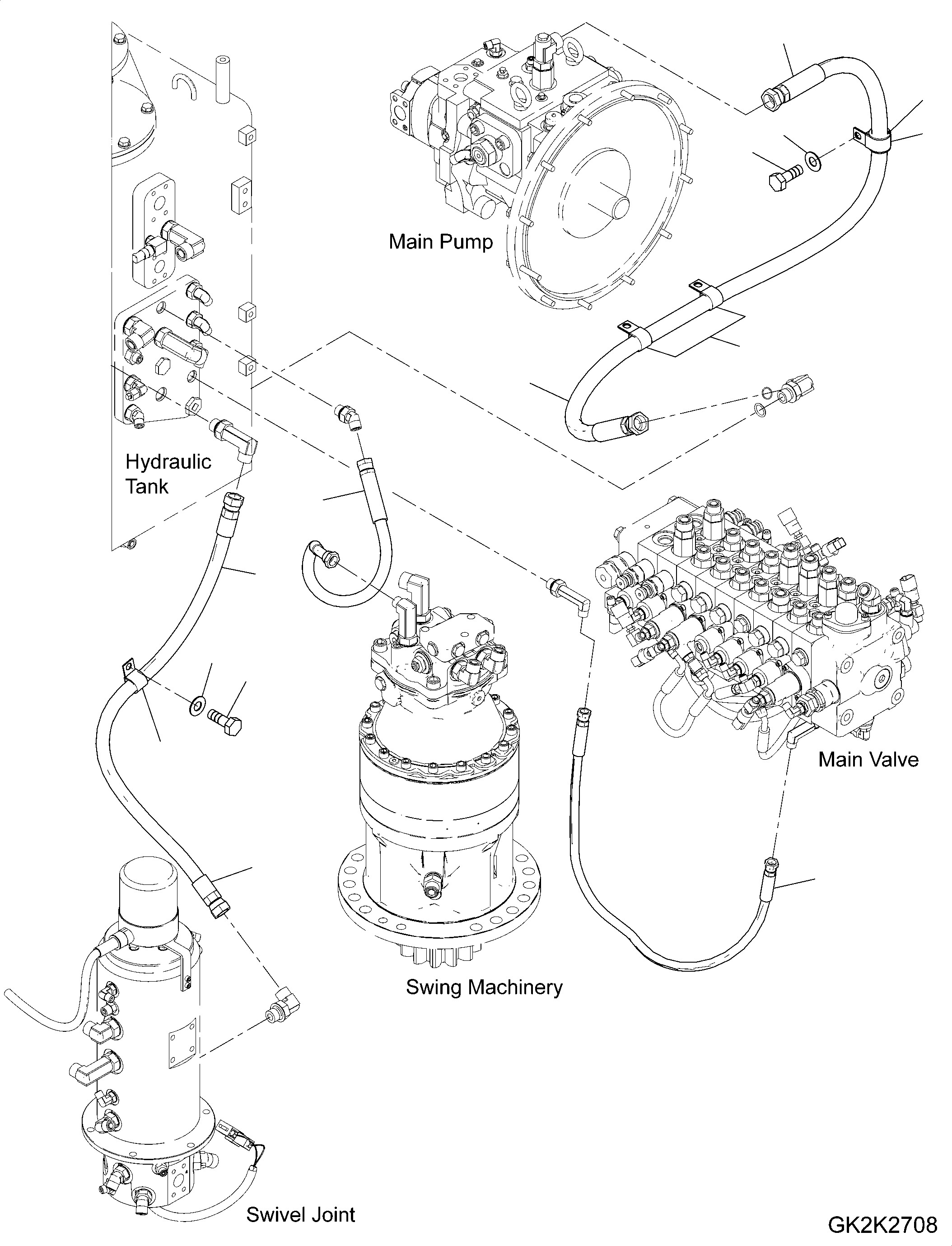 шланг 02774-005A9 KOMATSU