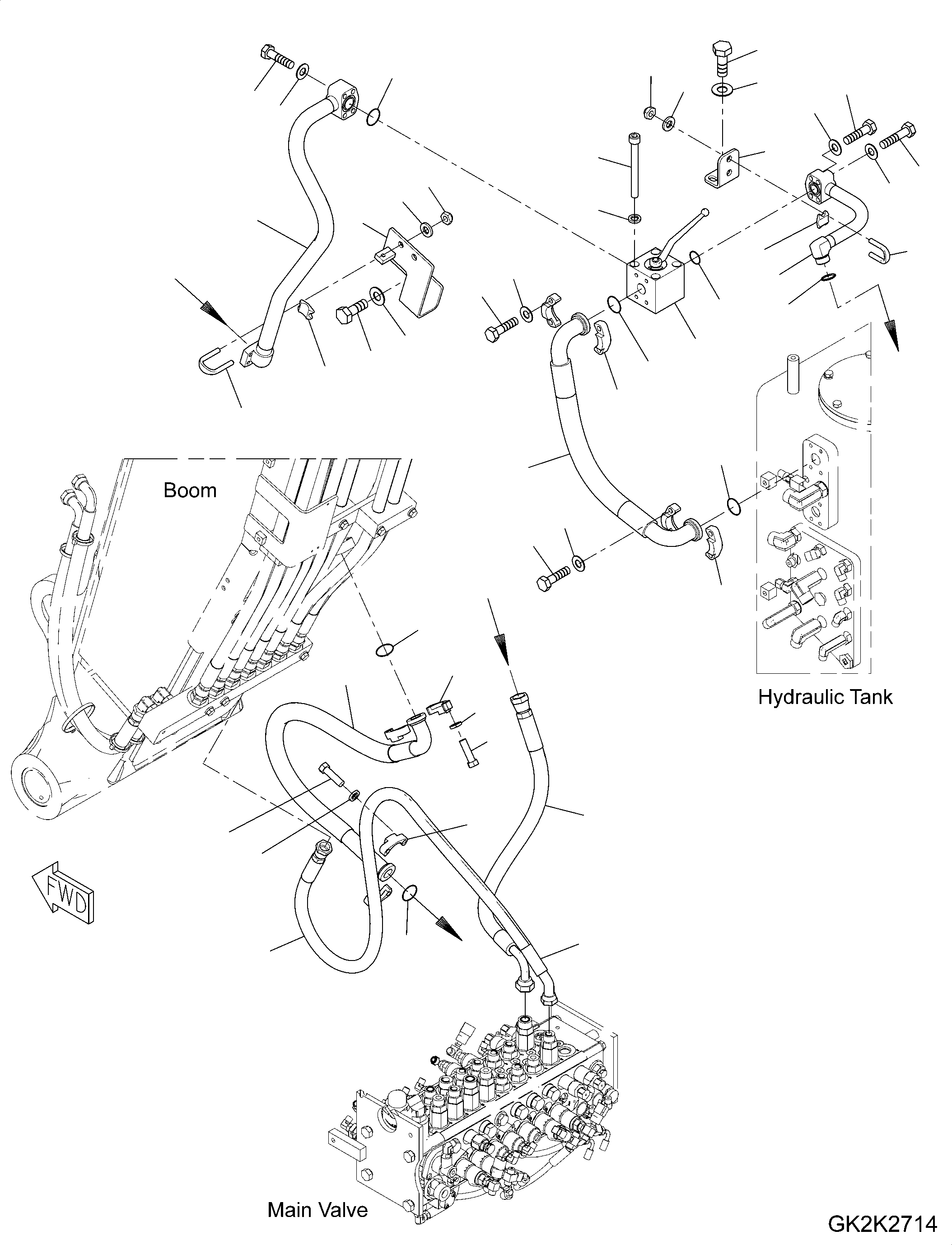 Шланг с торцевым уплотнением 02778-00608 KOMATSU