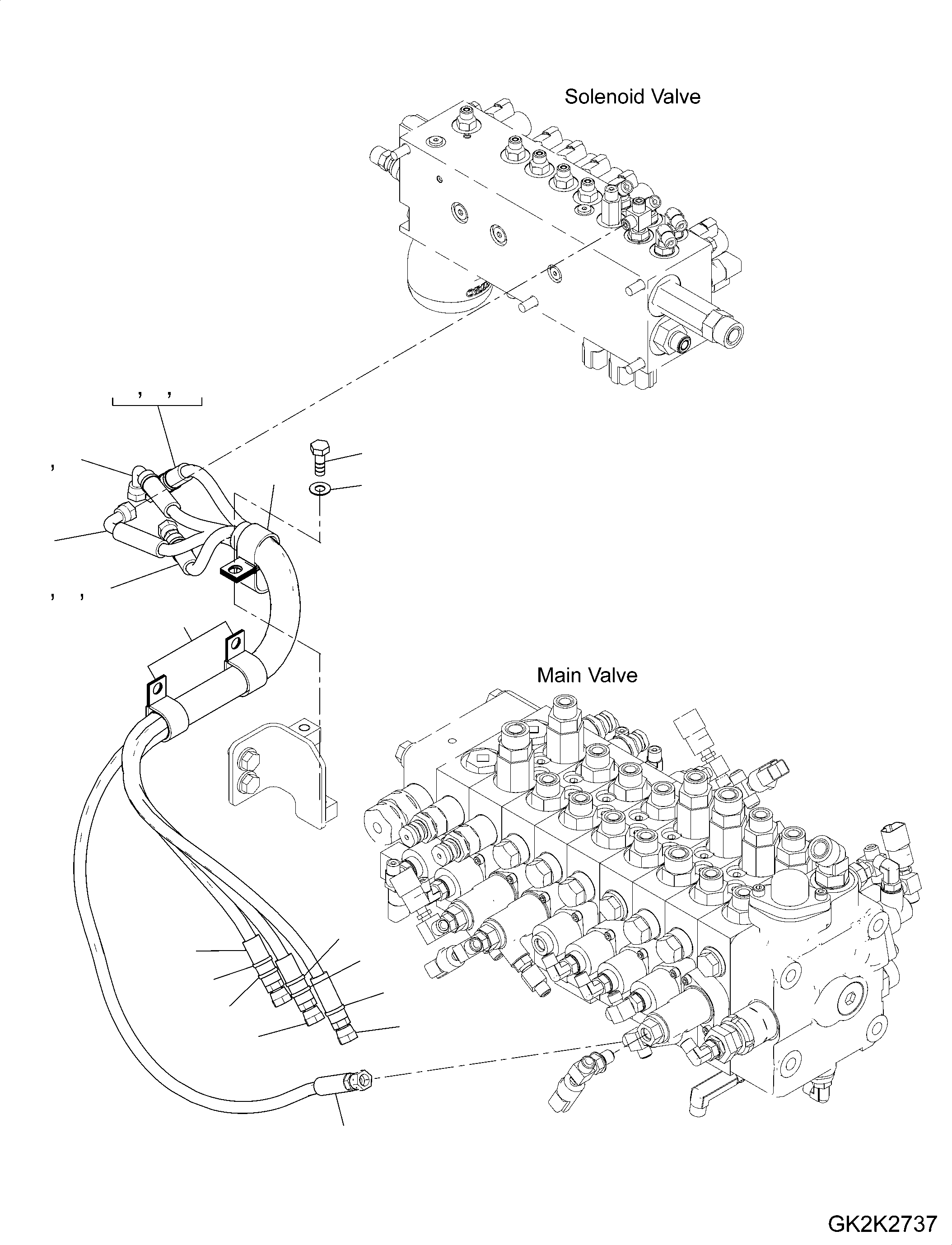 Шланг в сборе 20G-62-51570 KOMATSU