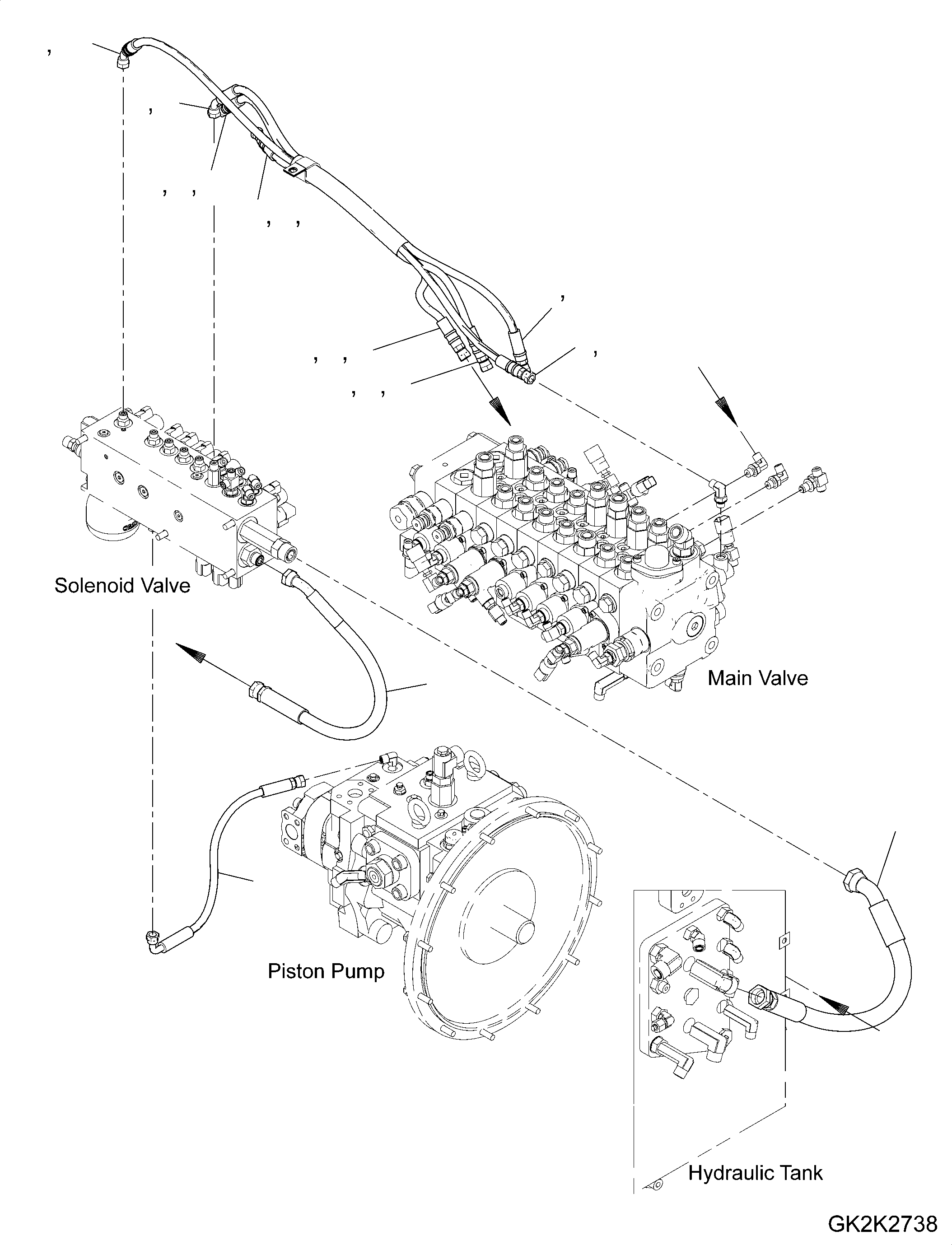 Шланг 02775-002A5 KOMATSU
