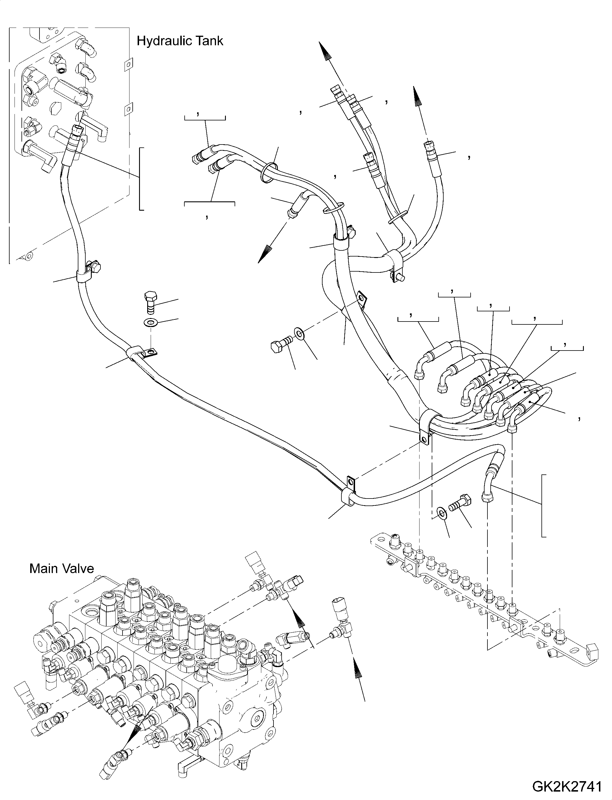 Шланг 02775-00214 KOMATSU