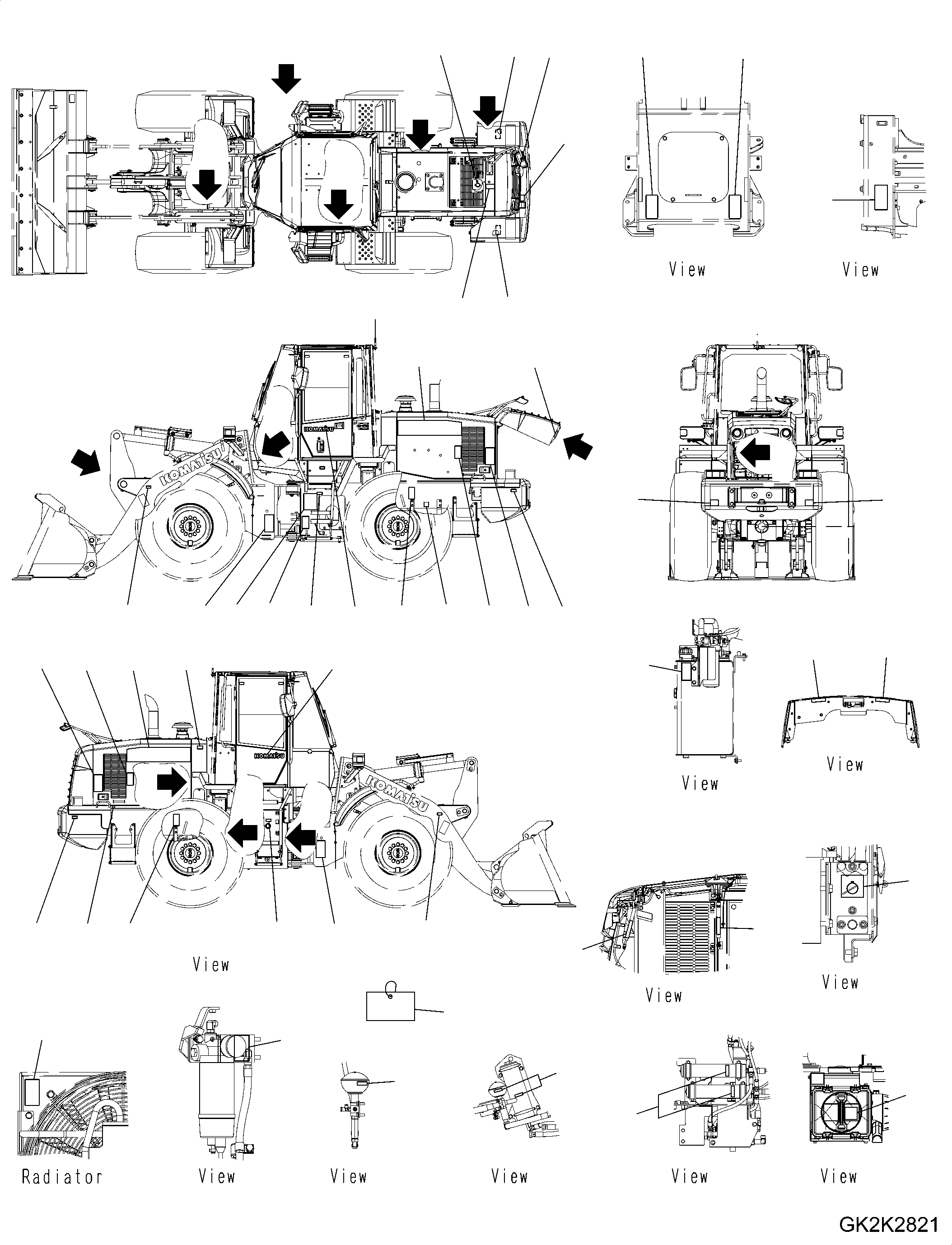 Табличка модели машины 417-93-52211 KOMATSU