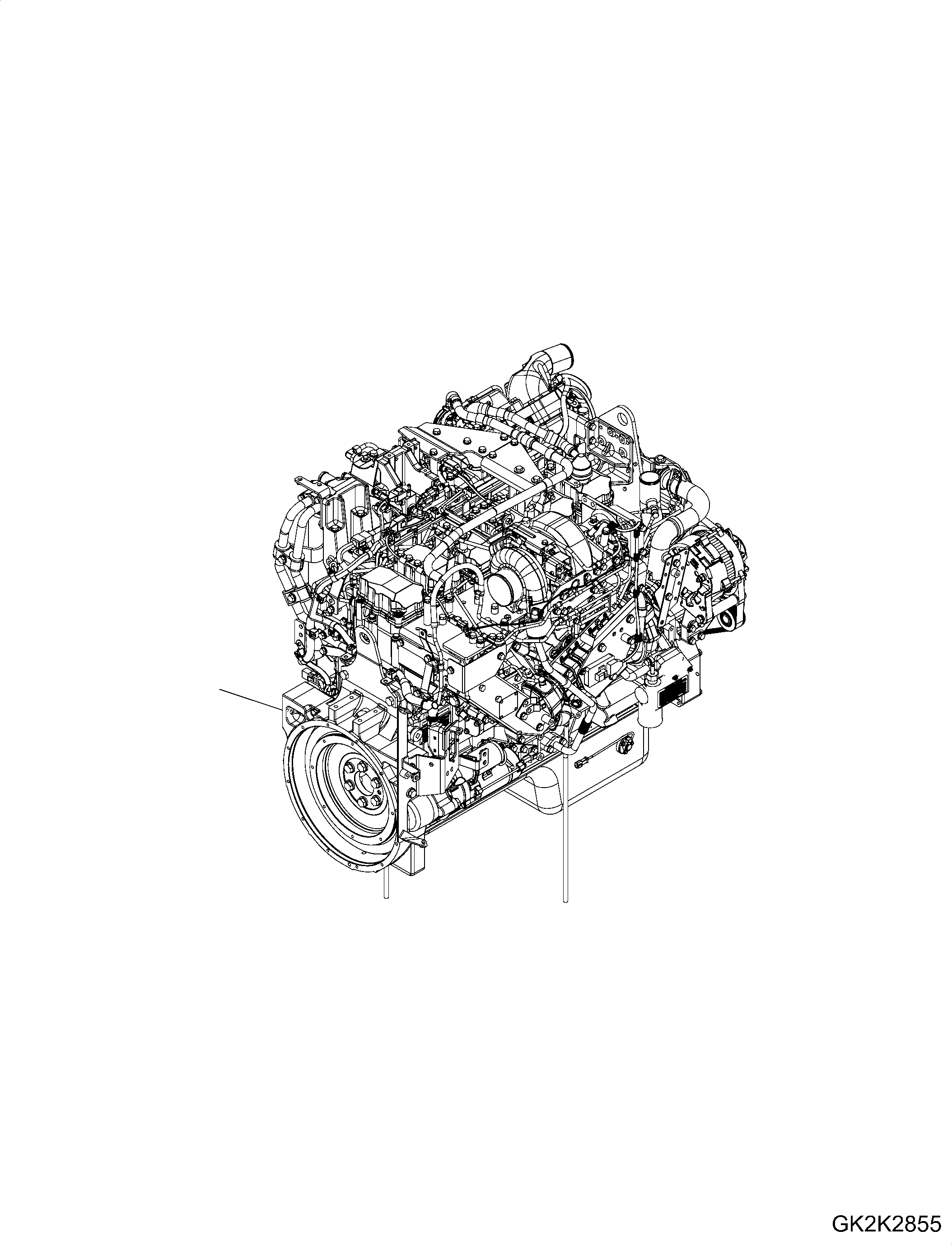 Engine, SAA6D125E-7D 6253-D0-HH03 KOMATSU