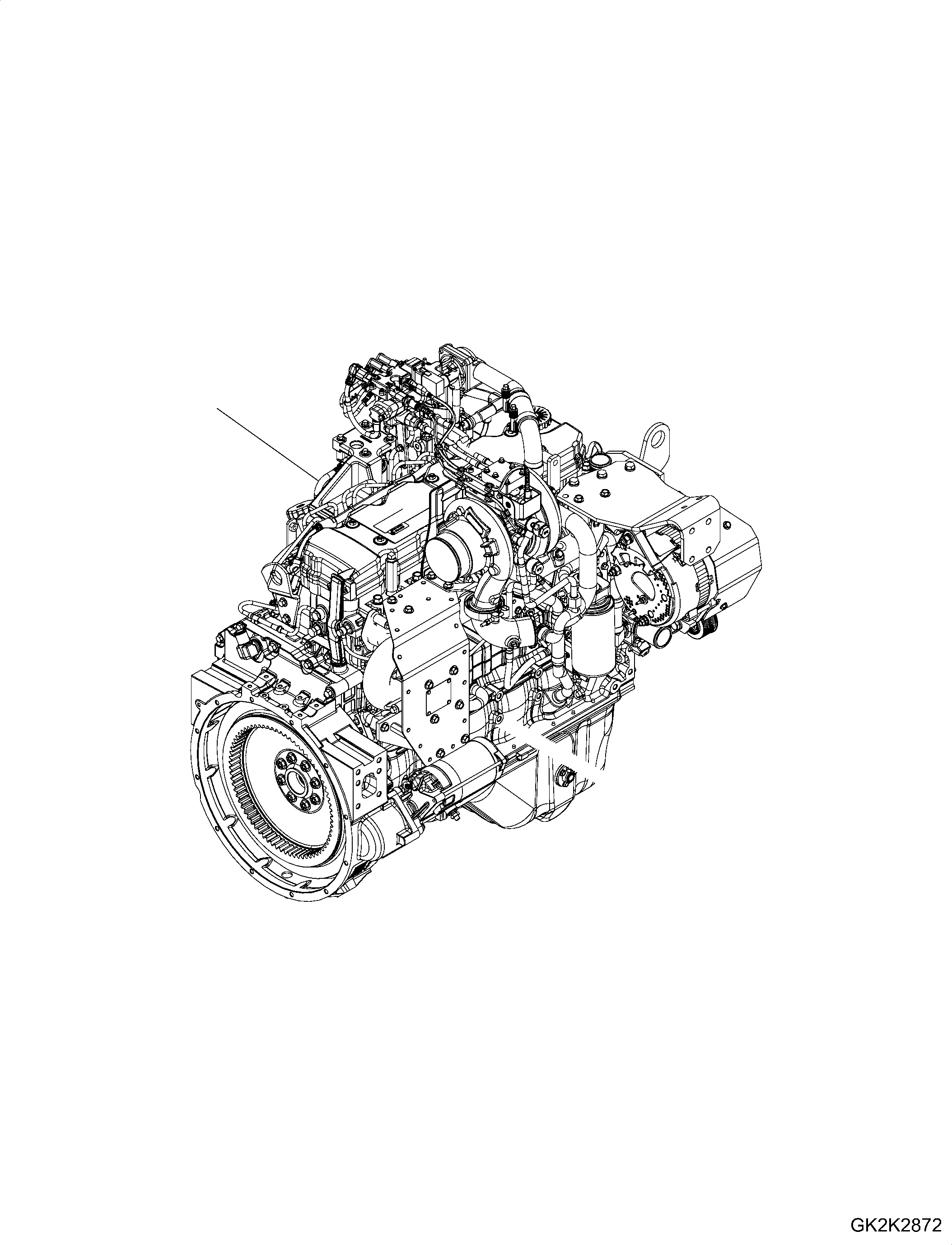 Engine, SAA6D107E-3E 6756-E0-HH12 KOMATSU