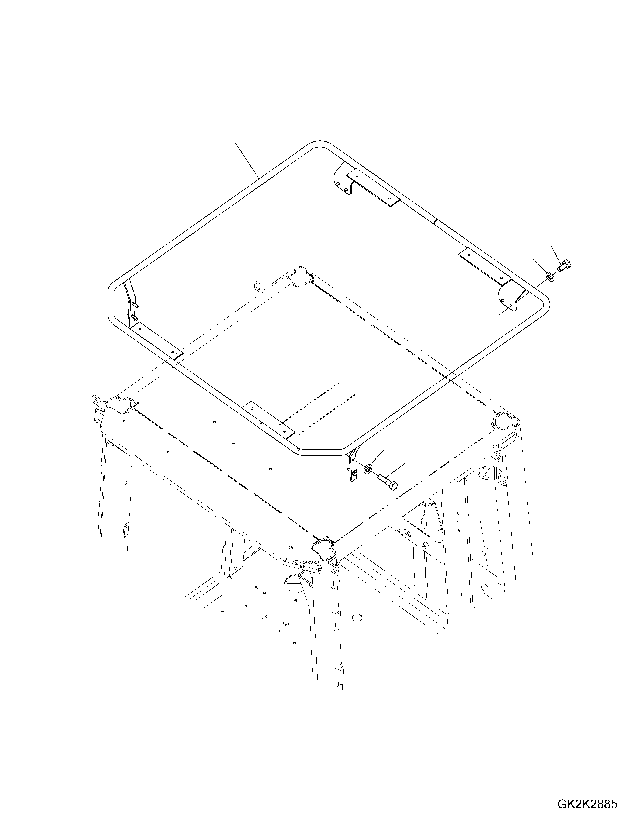Roof Rail 421-56-H5100 KOMATSU