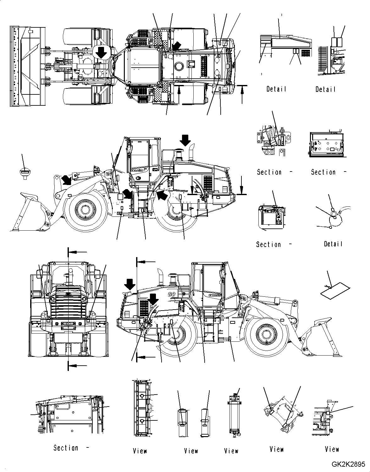 Plate, Stripe 423-93-51141 KOMATSU