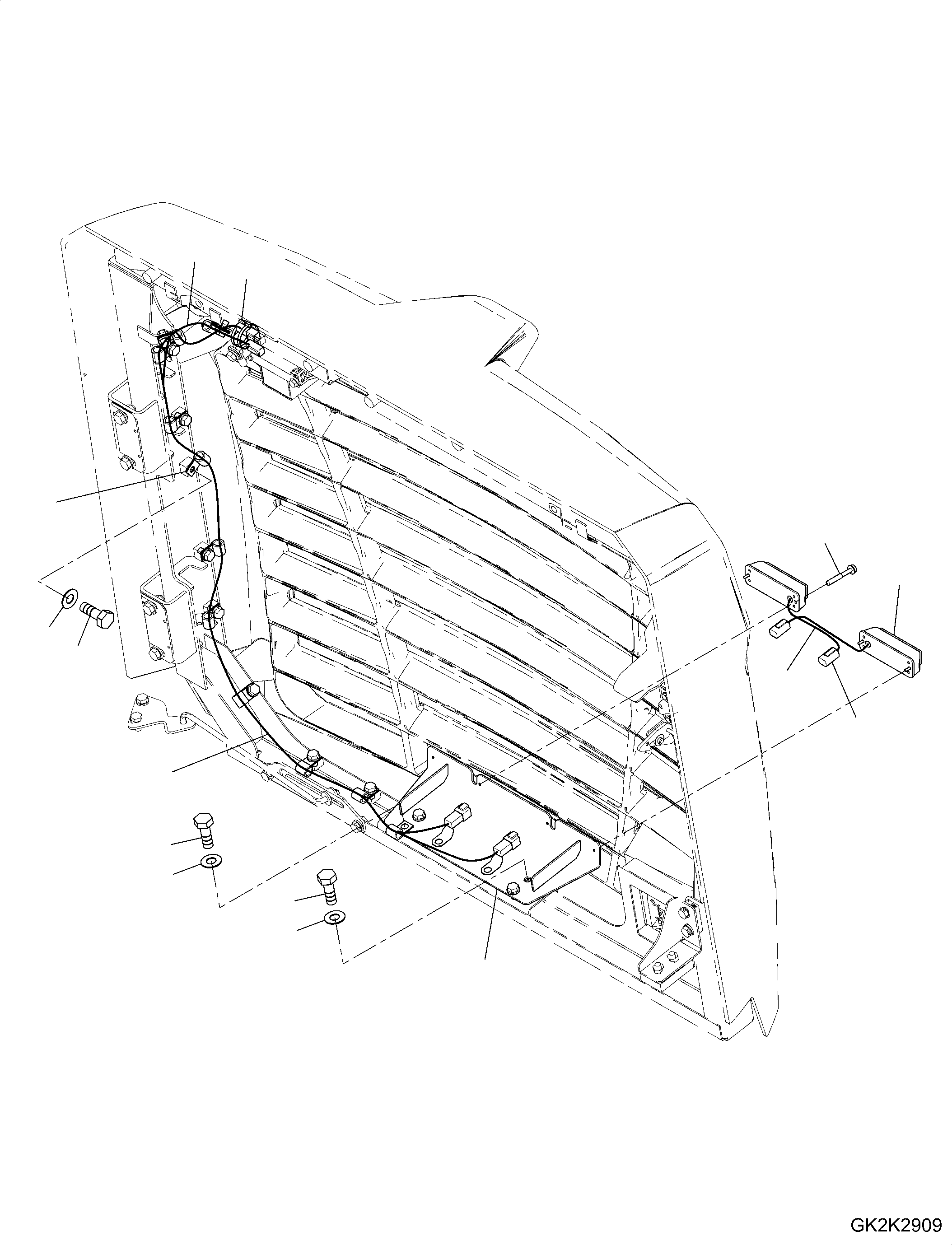 Bracket, Flashlight 421-06-H8020 KOMATSU