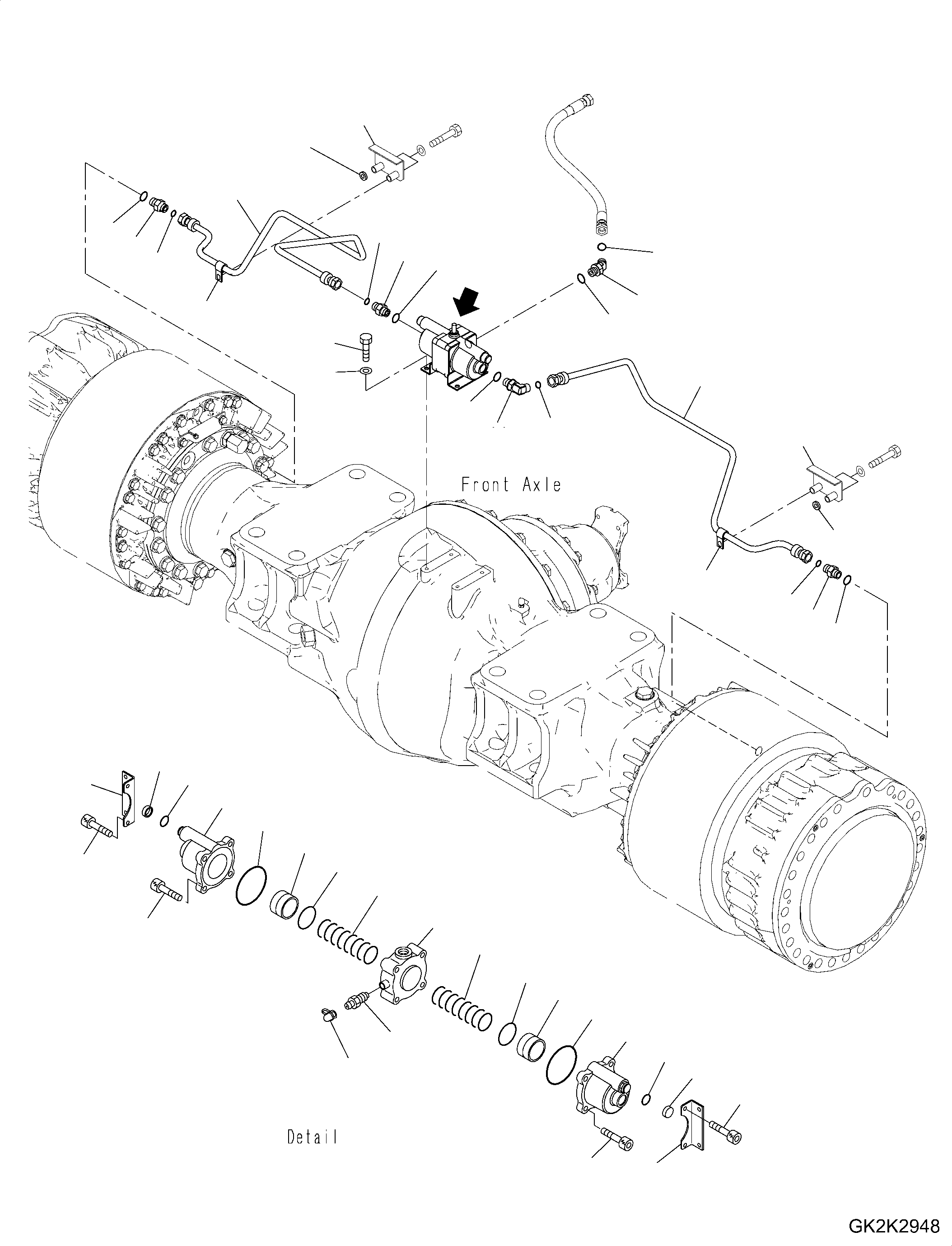 Трубка 425-43-47440 KOMATSU