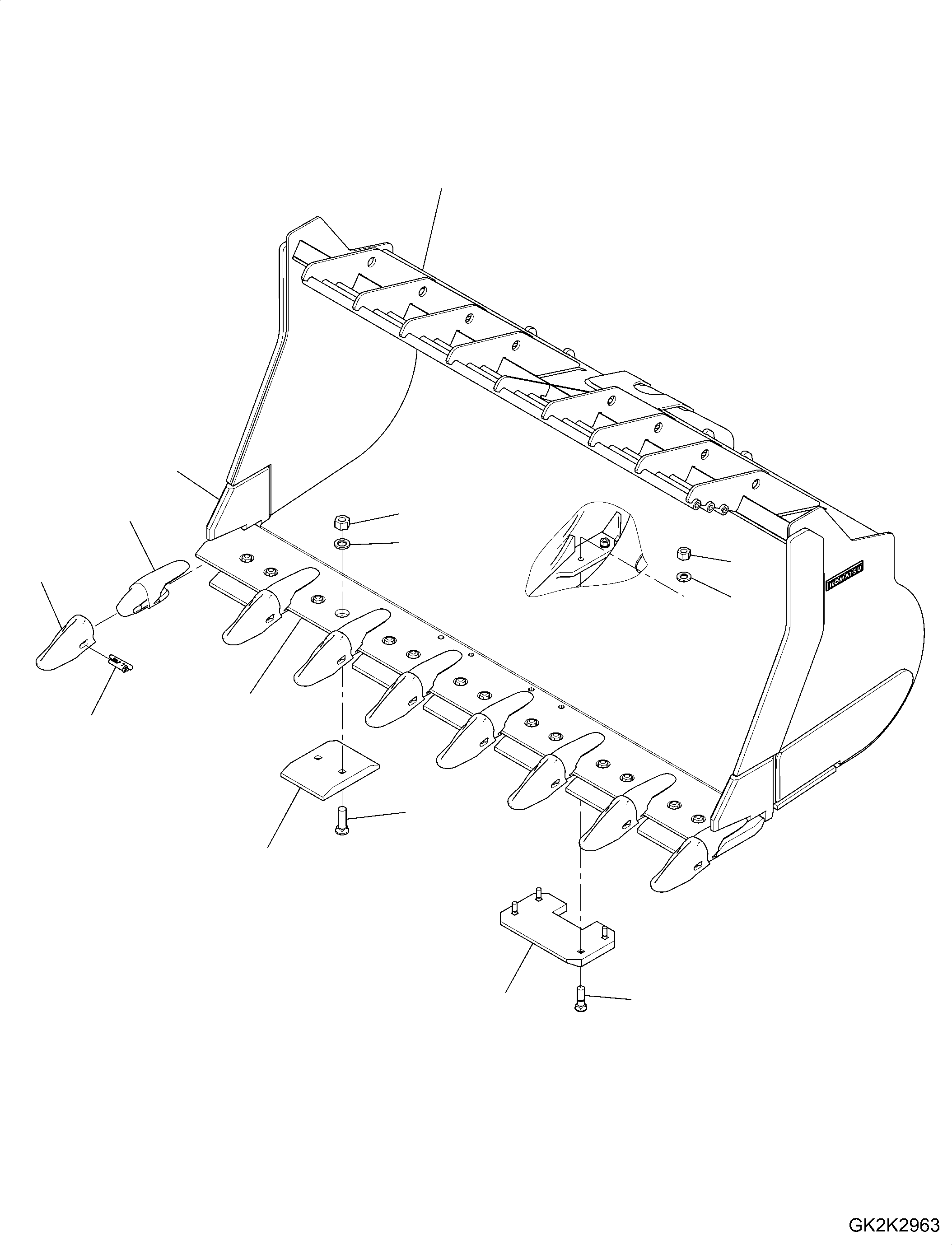 Режущая кромка 425-73-H2J50 KOMATSU