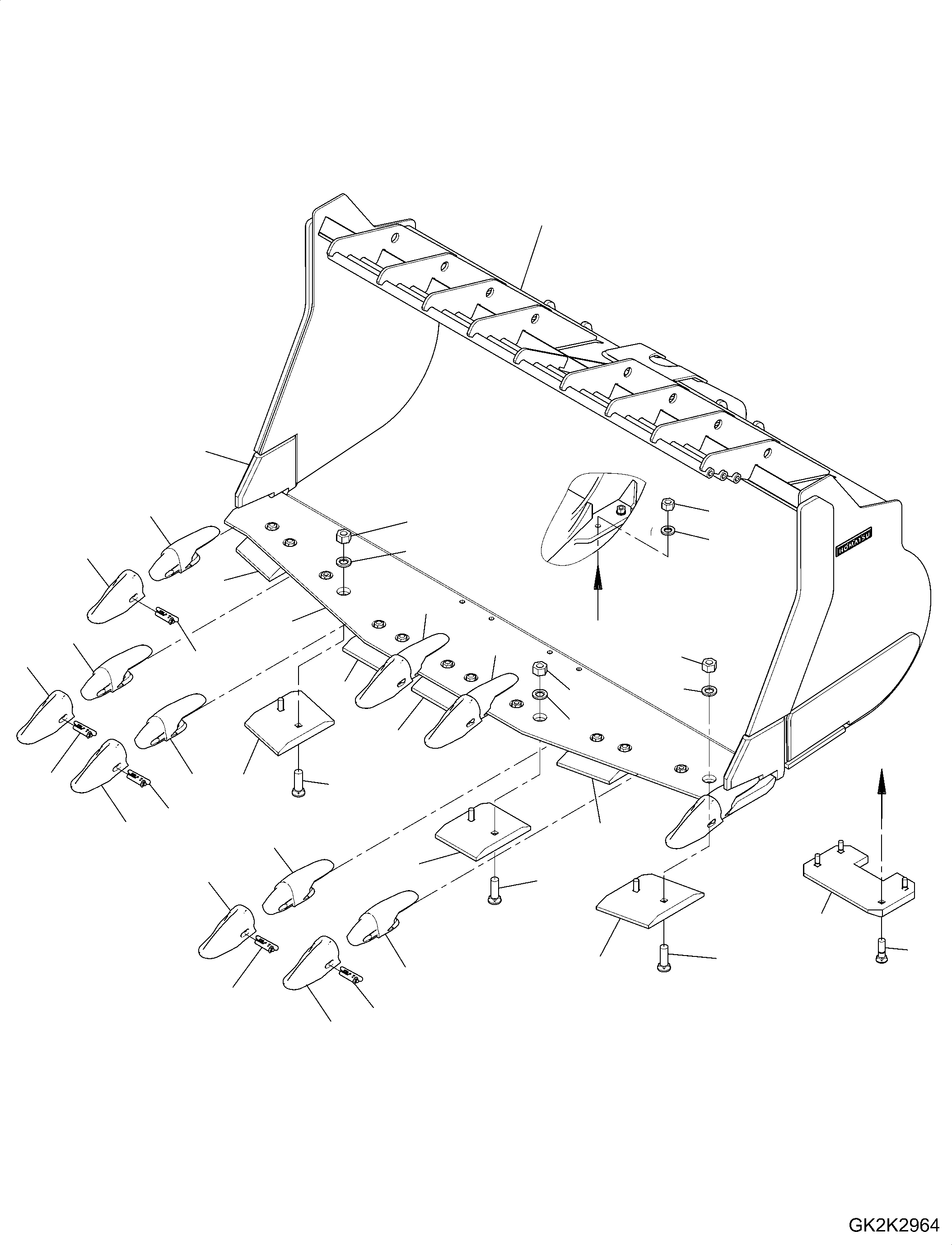 Adapter, L.H., Welded 425-73-H2010 KOMATSU