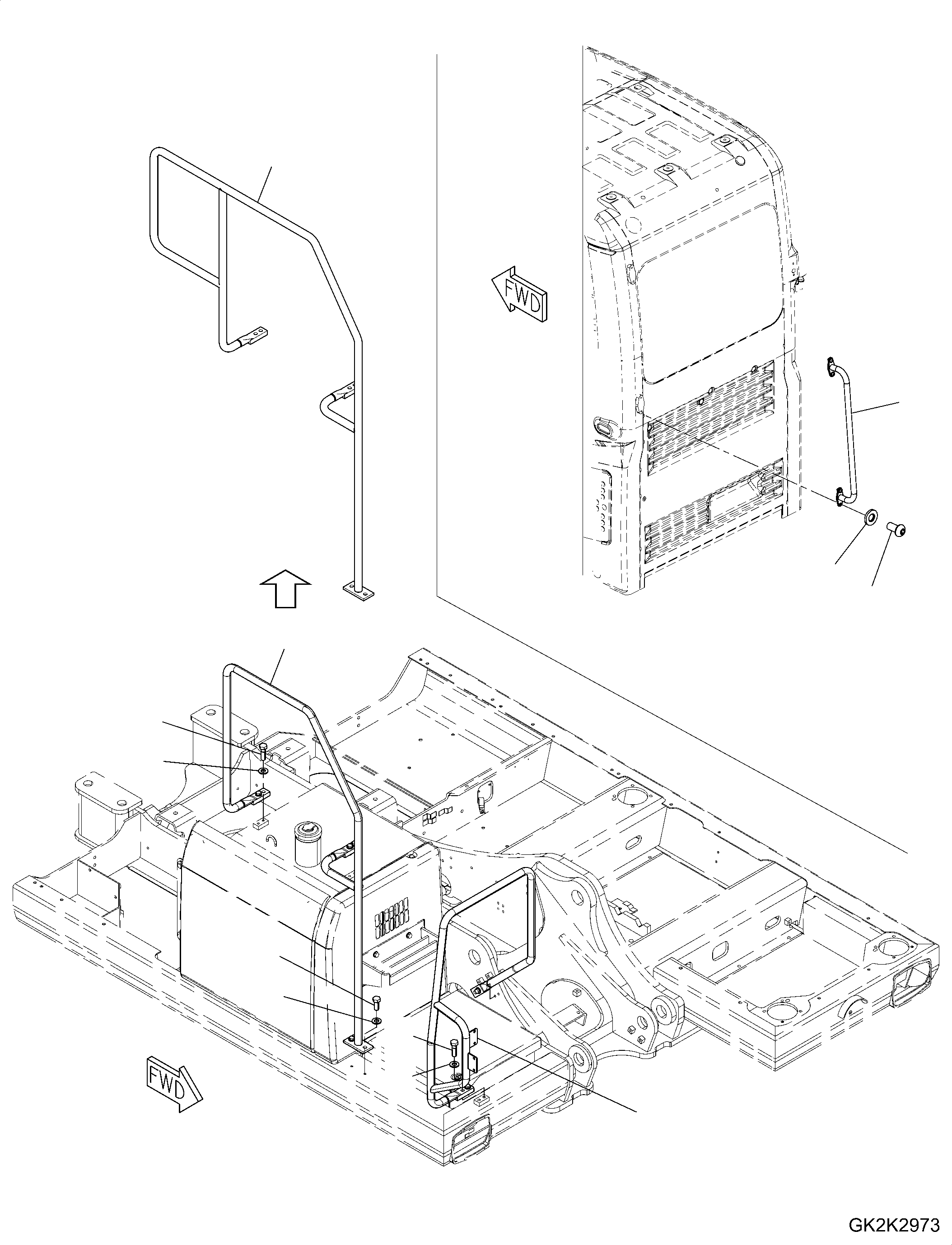 Поручень 20G-54-41370 KOMATSU