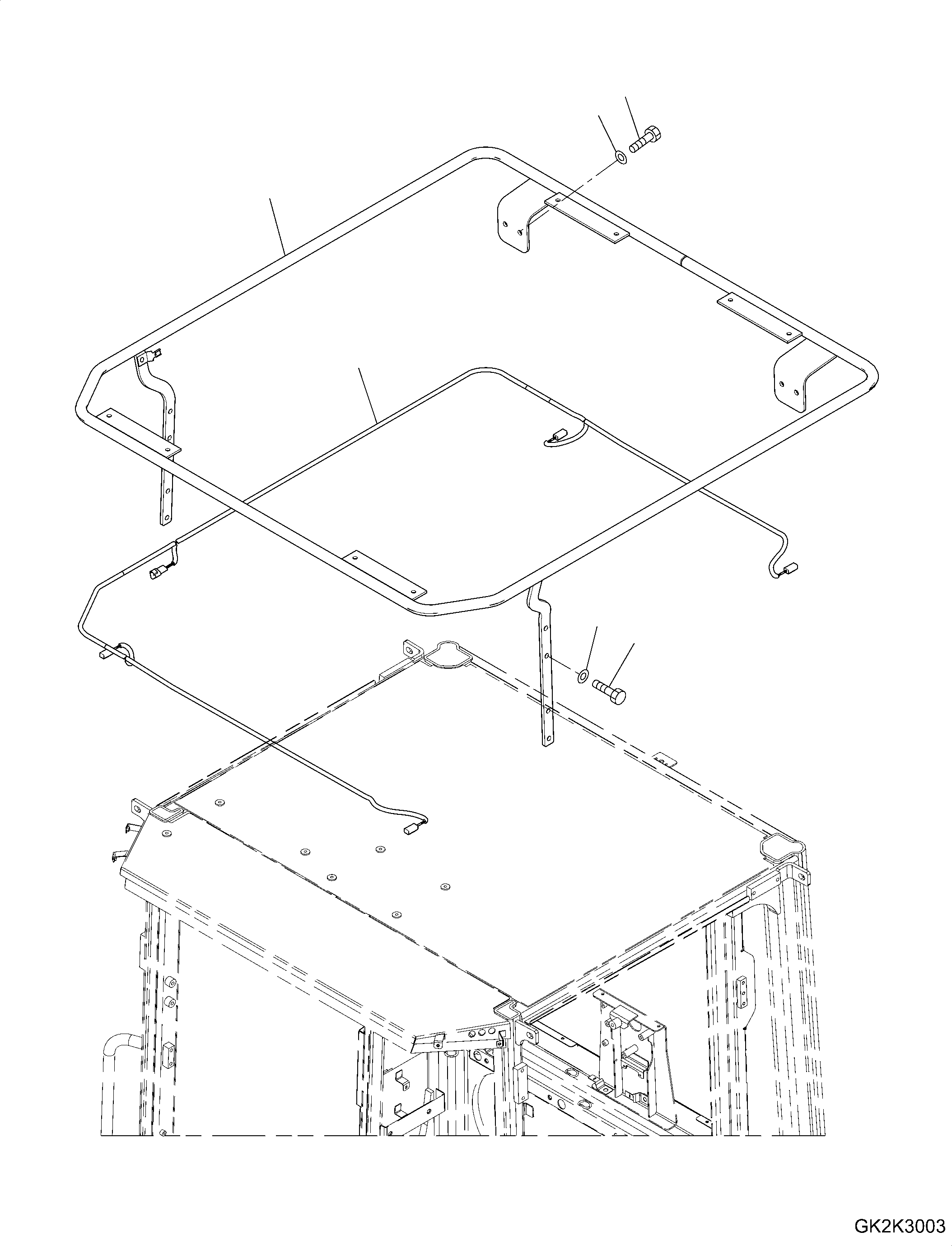 Wiring Harness, Work LED 418-06-H2891 KOMATSU