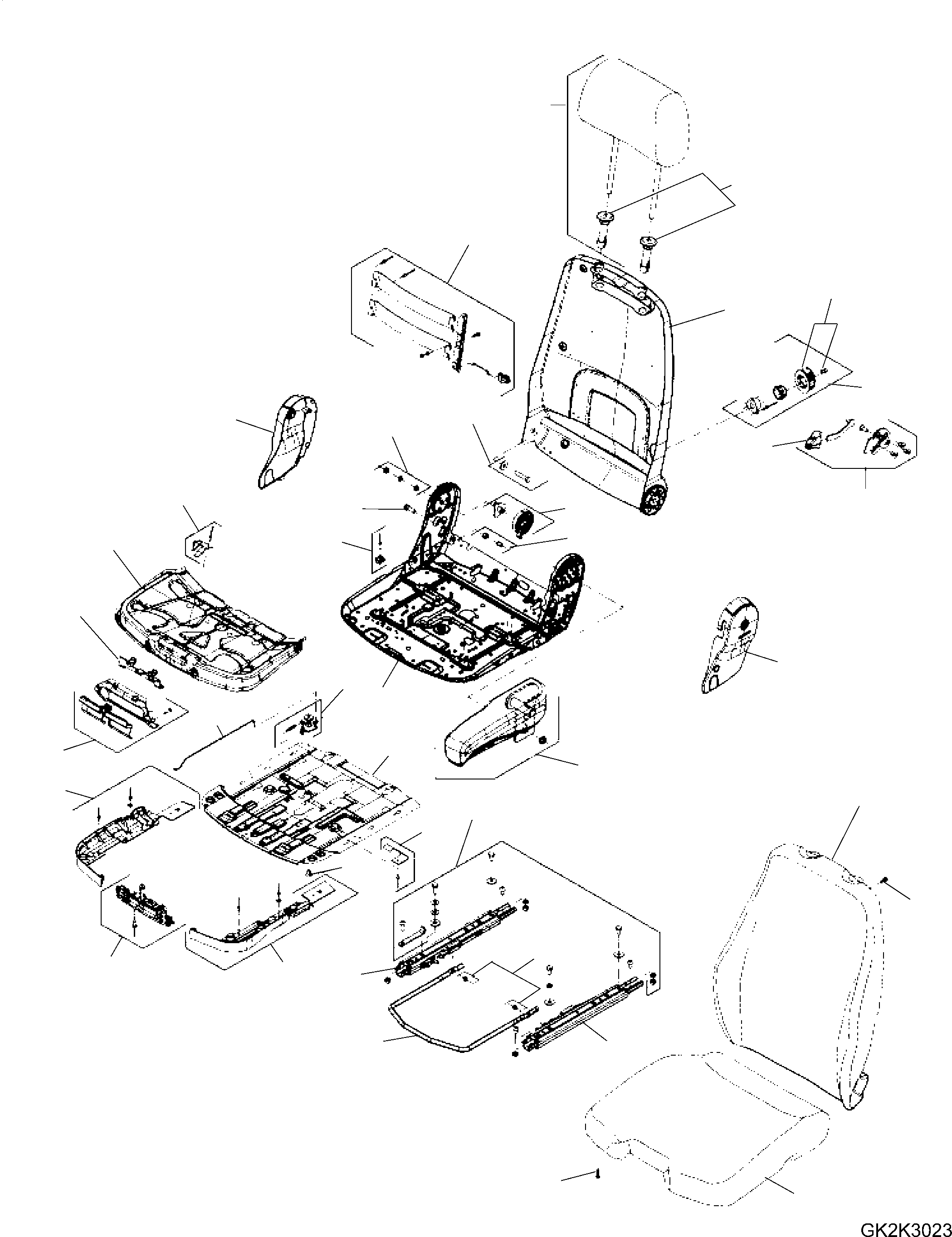 Cushion, Backrest 423-57-H0S33 KOMATSU