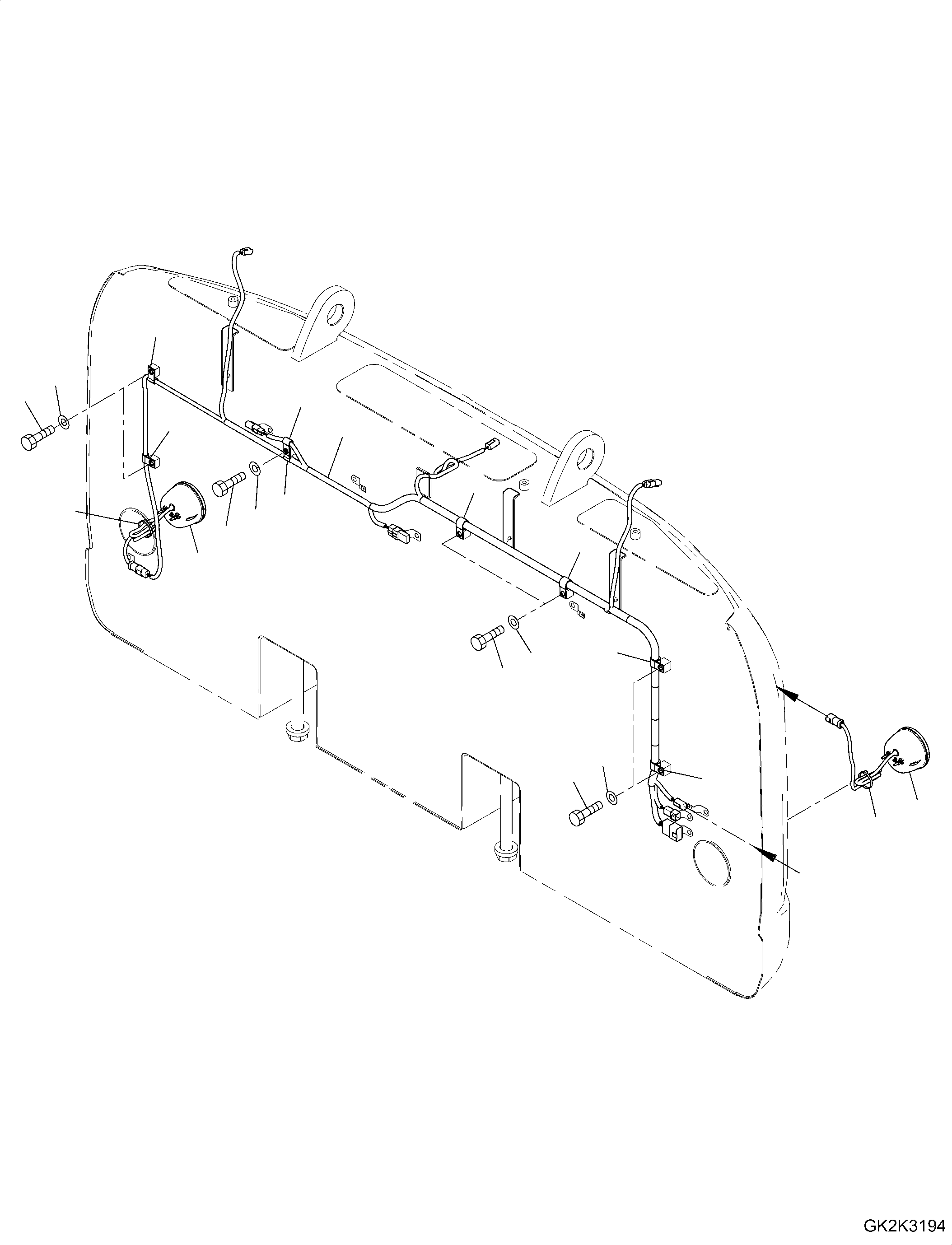 Жгут проводов 20J-06-61621 KOMATSU