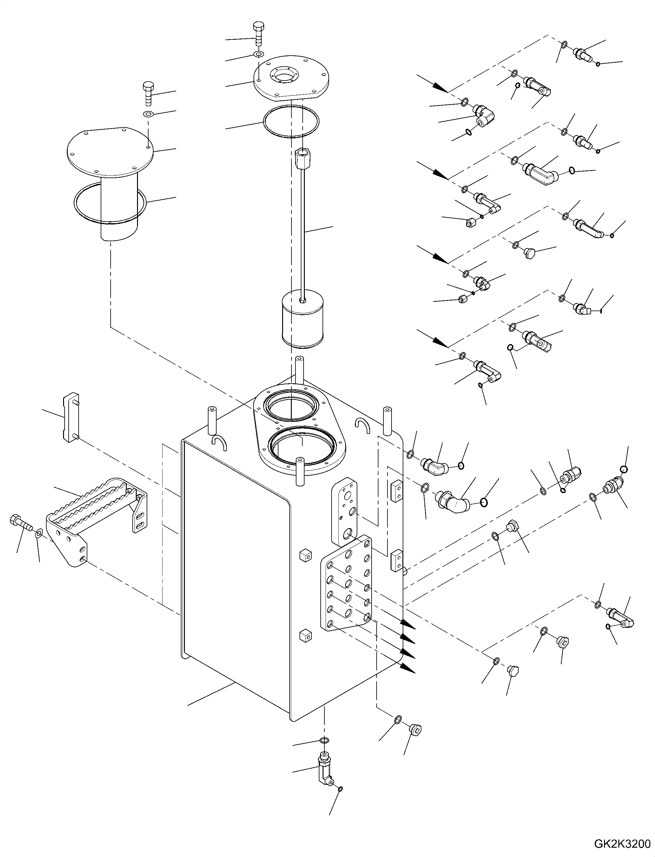 Tank, Hydraulic 20J-60-61340 KOMATSU