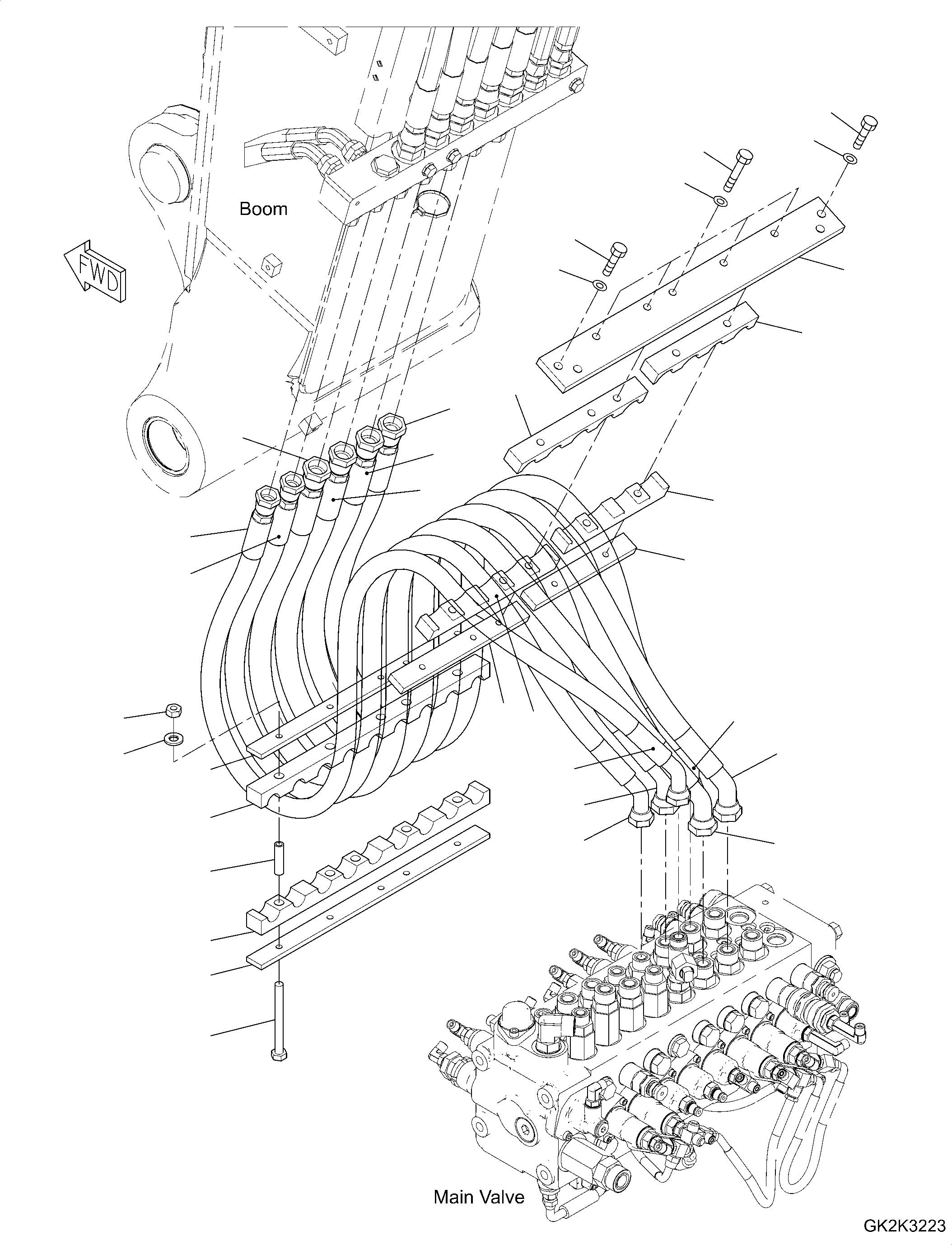 Шланг 20J-62-62860 KOMATSU