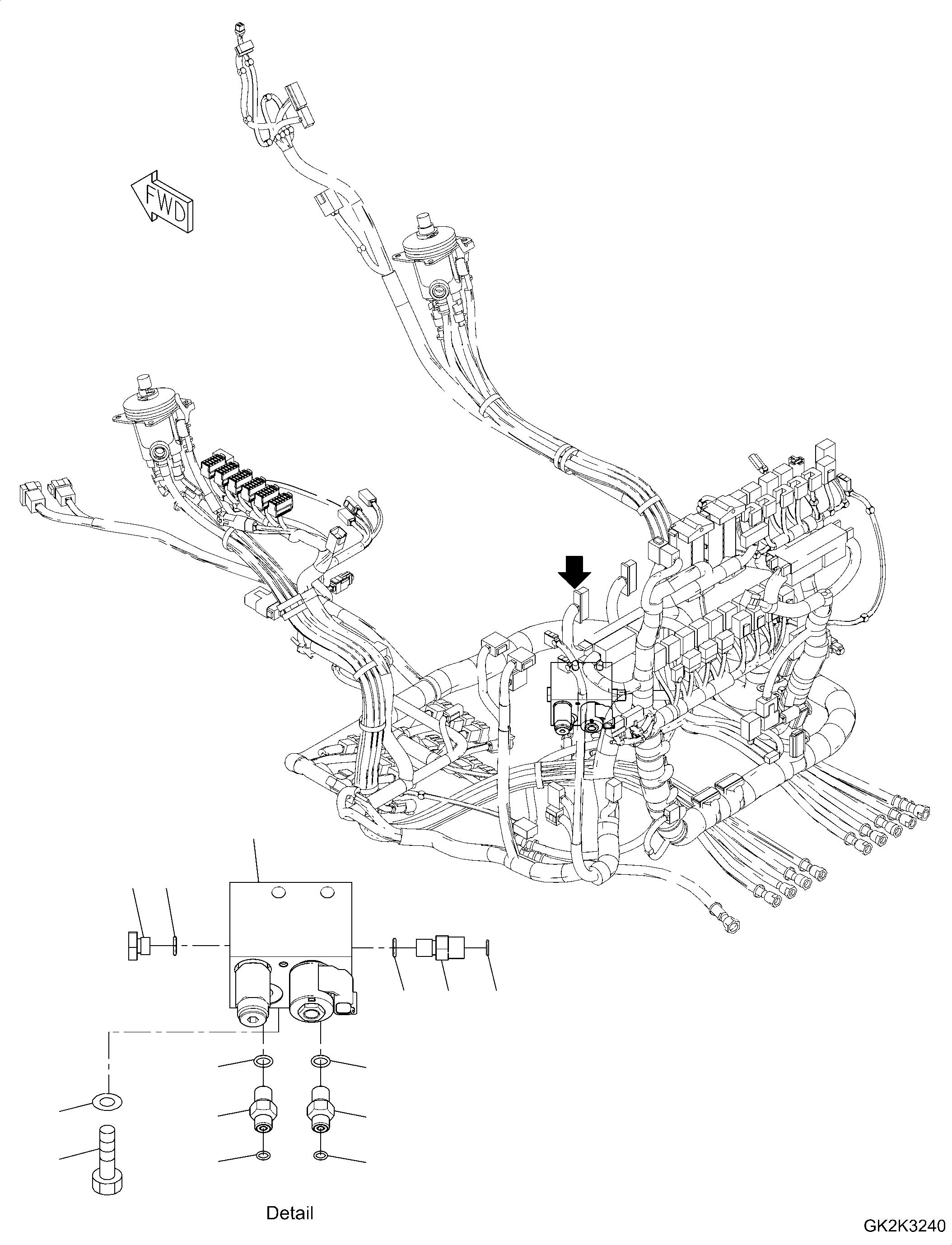 Block, Manifold 20J-62-51150 KOMATSU