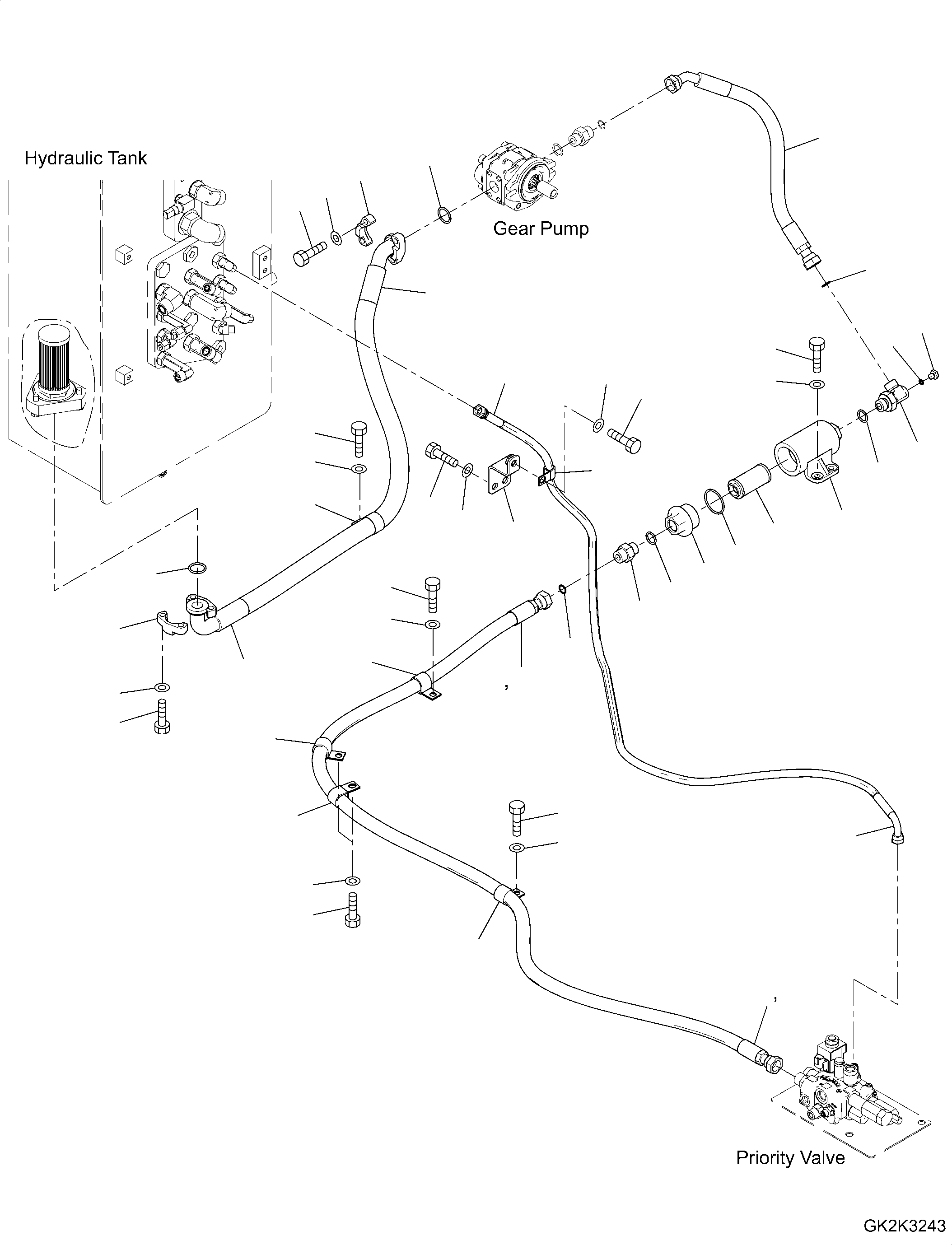 шланг 02765-00523 KOMATSU