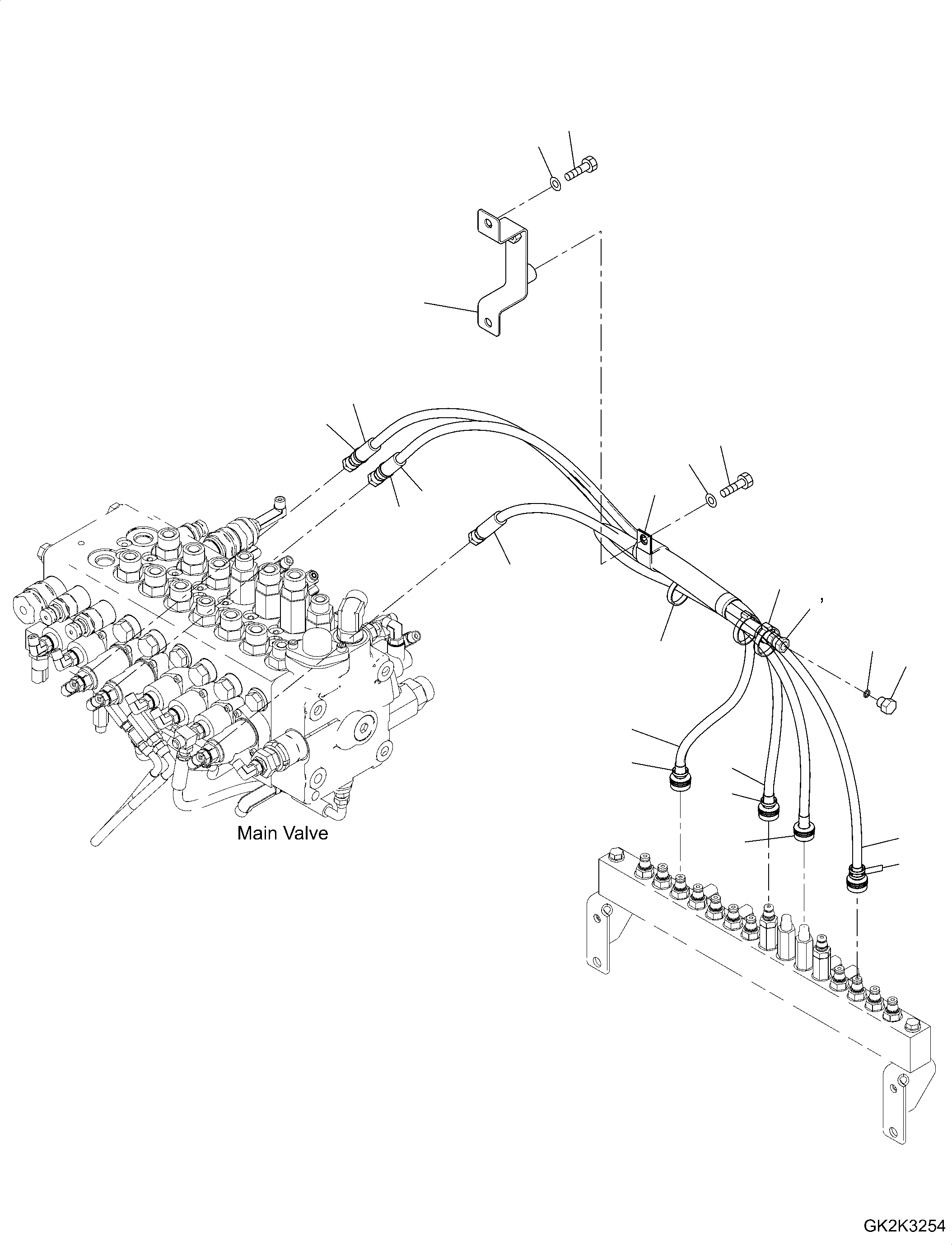 Piping Assembly, PPC 20J-62-61740 KOMATSU