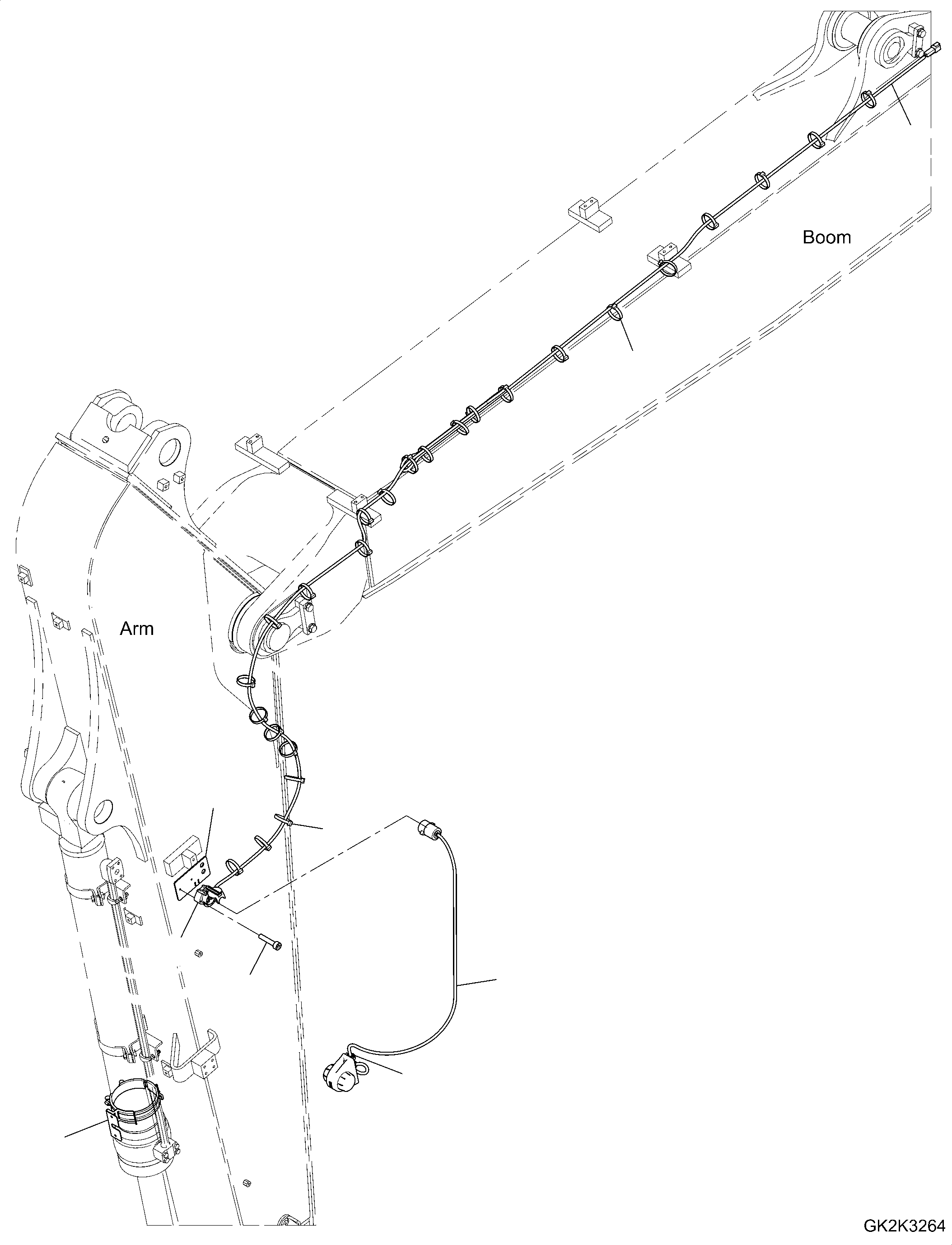 Wiring Harness, Arm Mark 20J-06-62364 KOMATSU