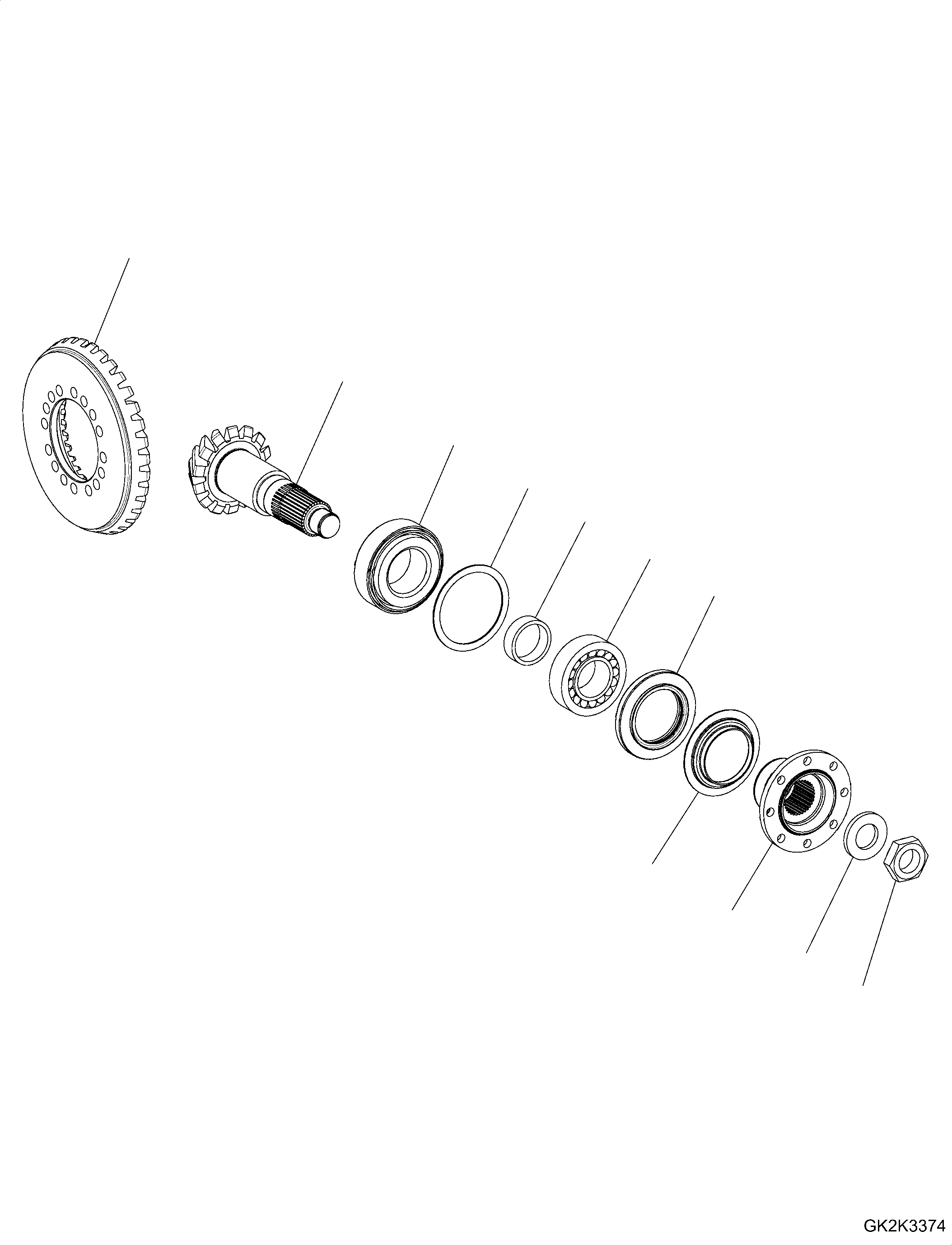 Axle Assembly, Front 20E-23-61110 KOMATSU