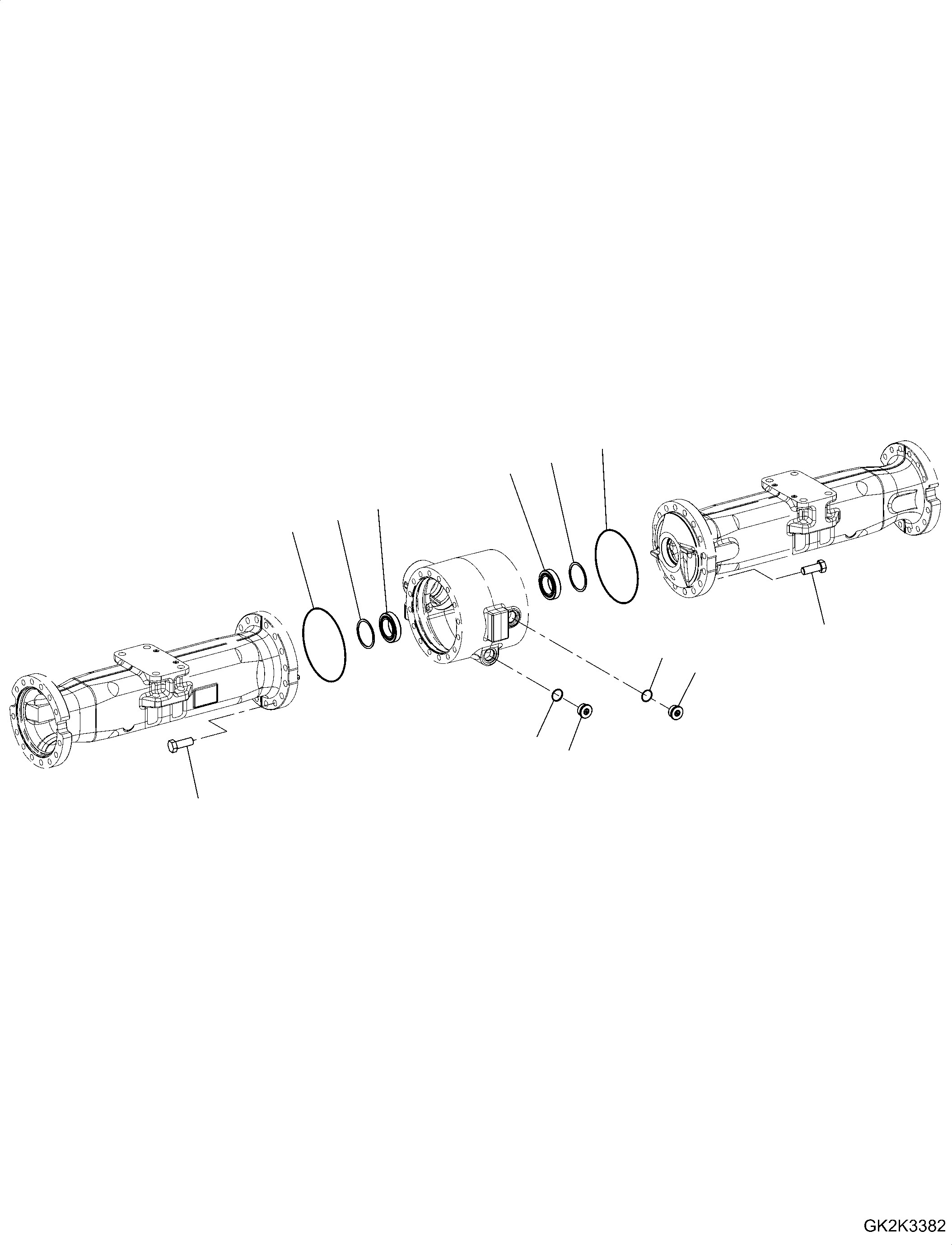 Axle Assembly, Rear (20E-22-61130) KOMATSU
