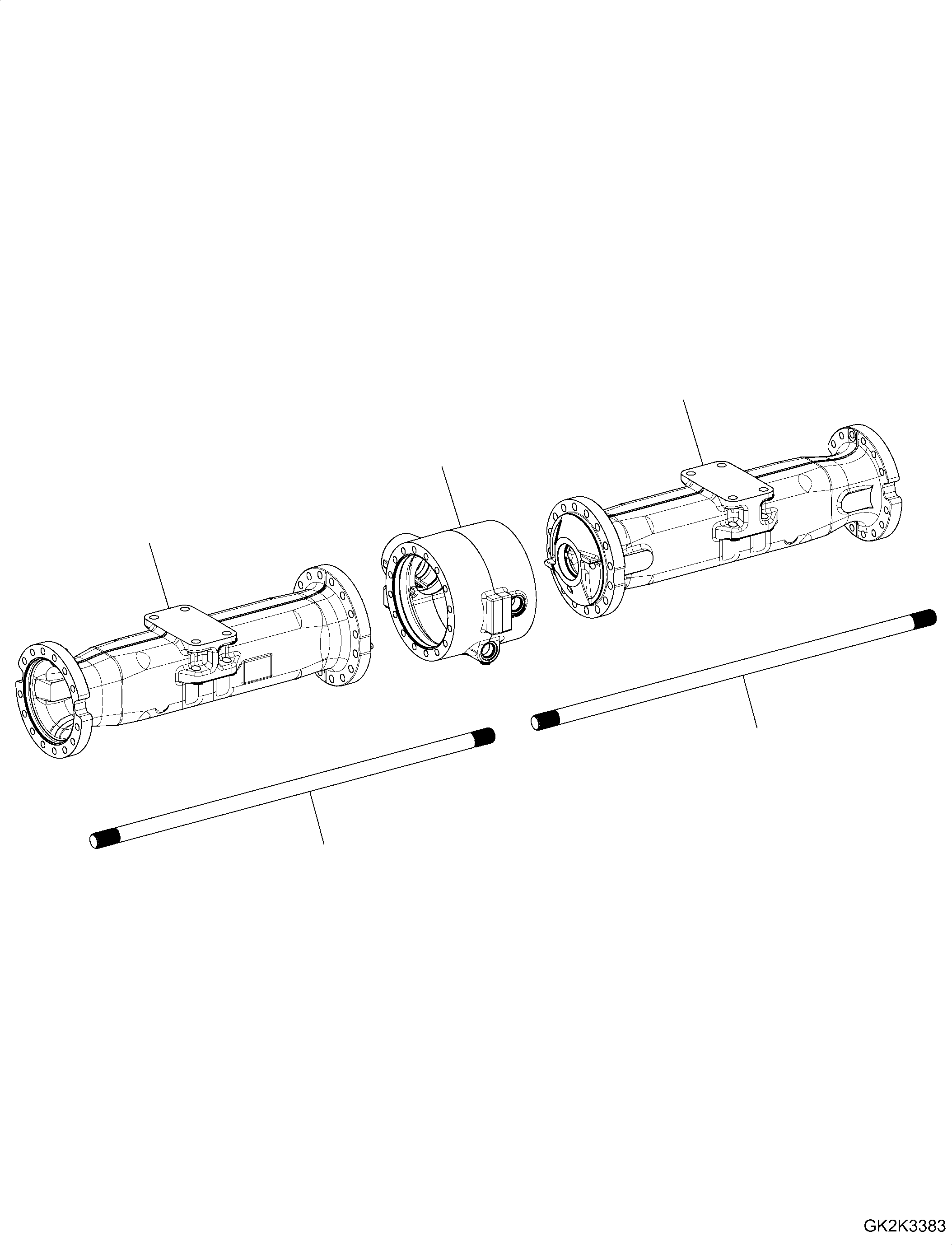 Axle Casing ZF4472348083 KOMATSU