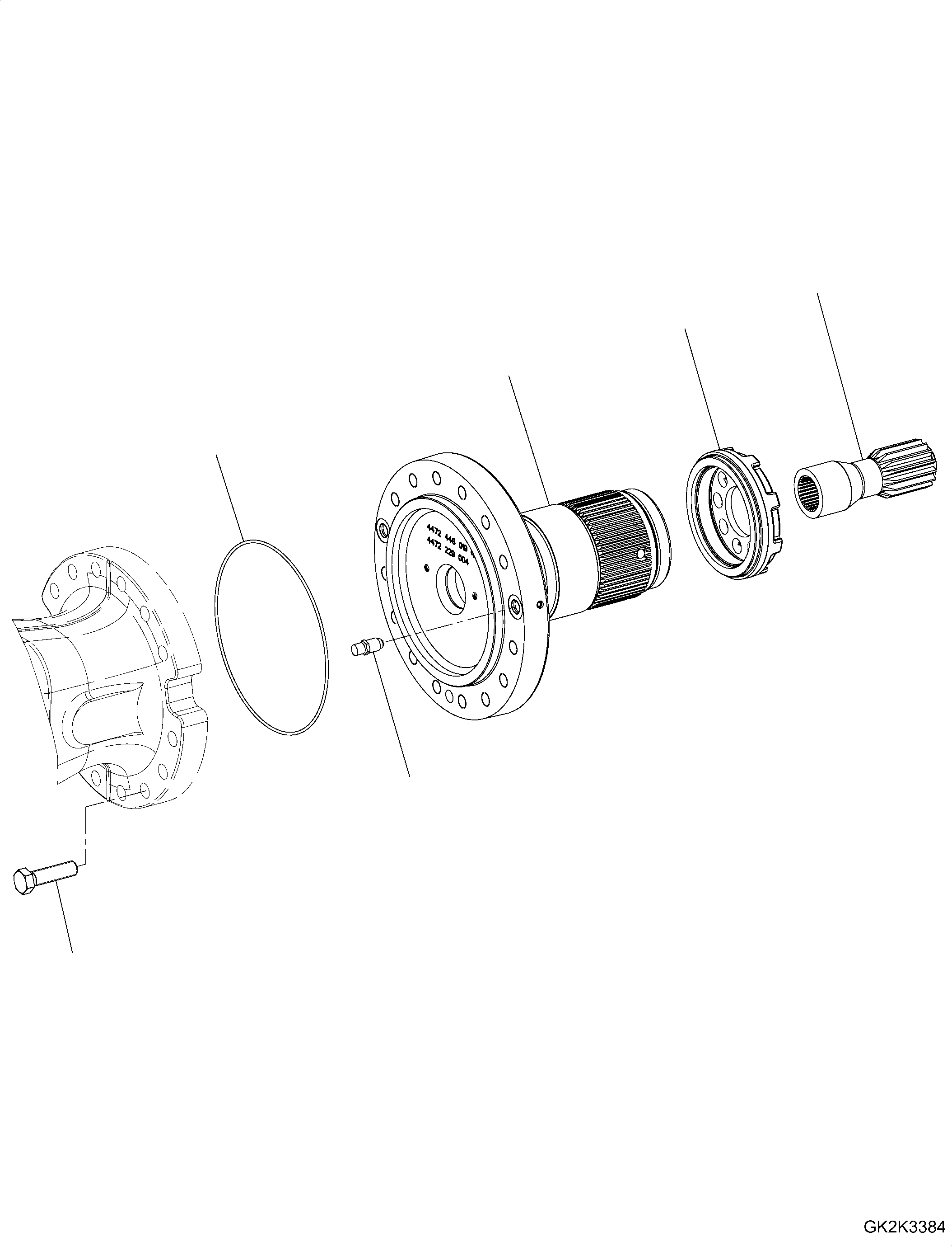 Hub Carrier ZF4472298205 KOMATSU