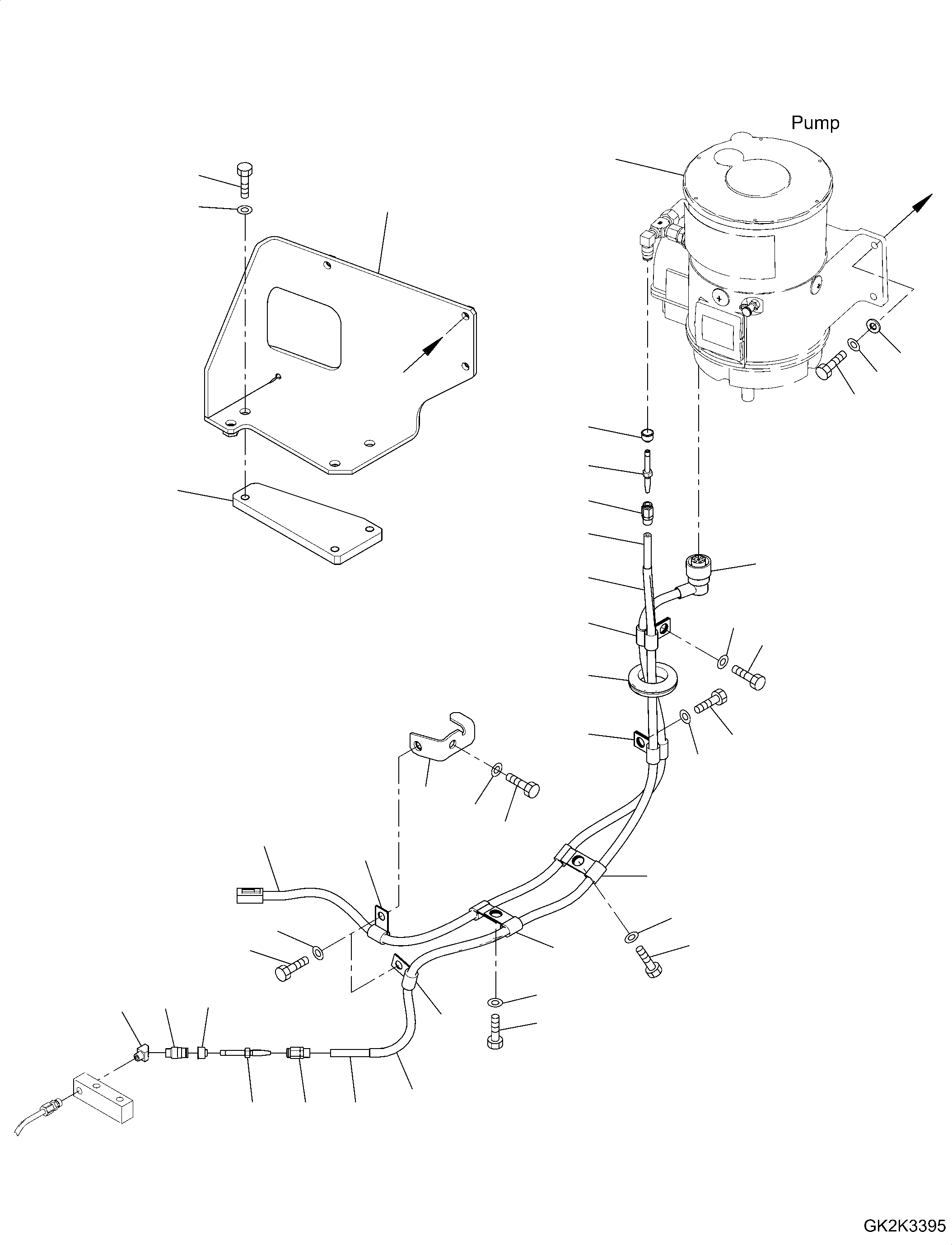 Pump, Harness 417-S95-6180 KOMATSU