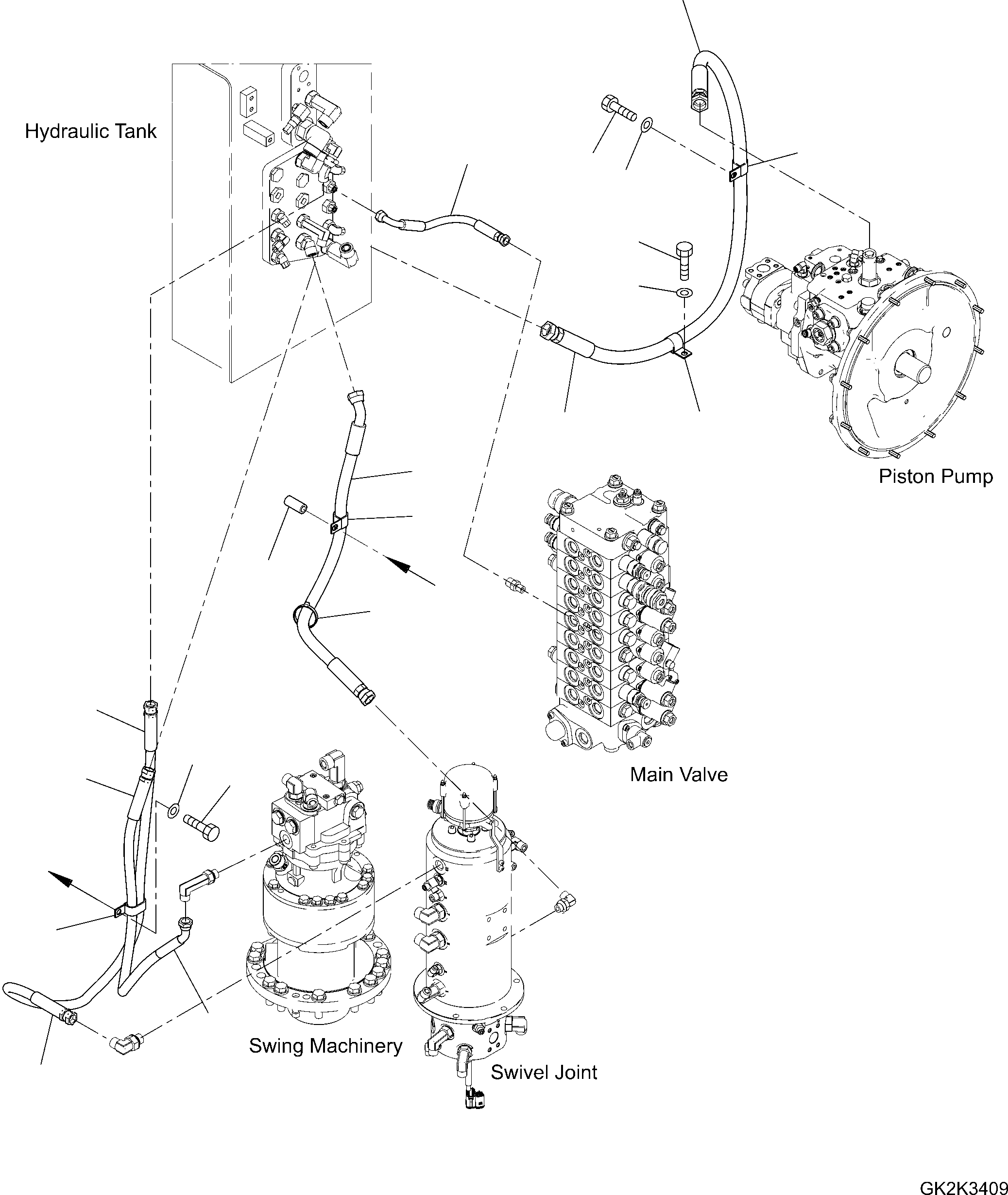 шланг 02775-003A3 KOMATSU