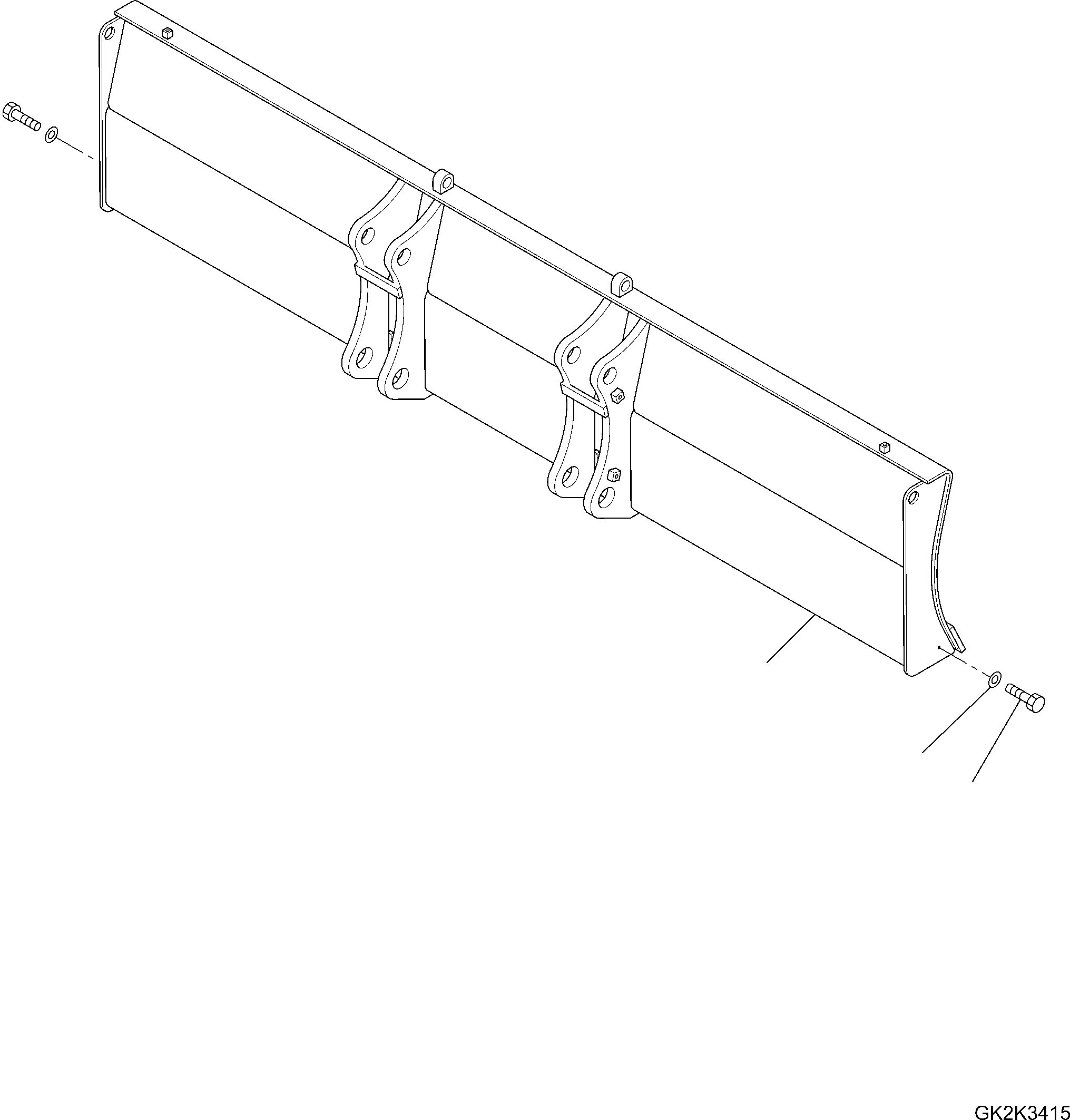Blade Assembly 20J-910-6610 KOMATSU