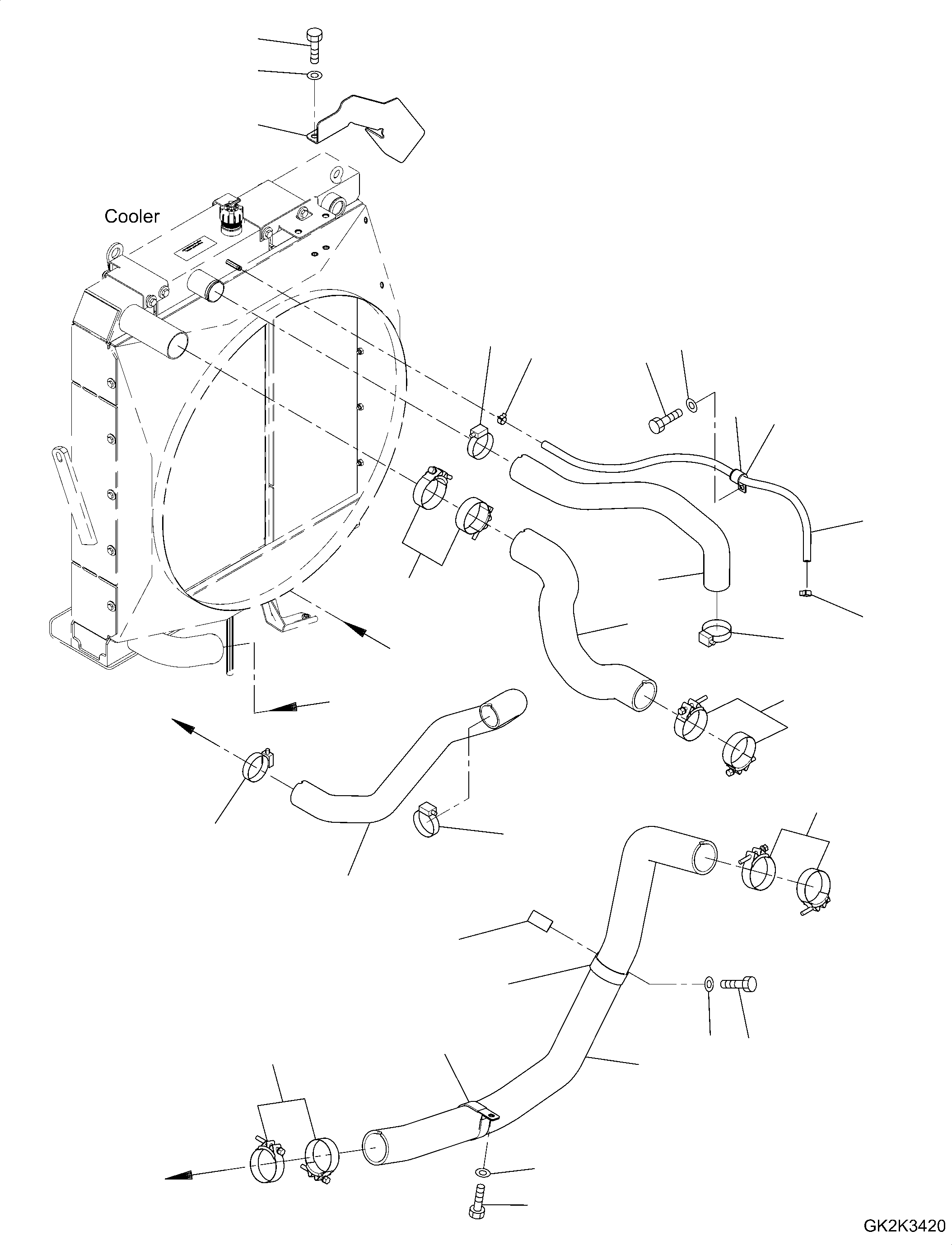 Шланг 20E-03-61521 KOMATSU