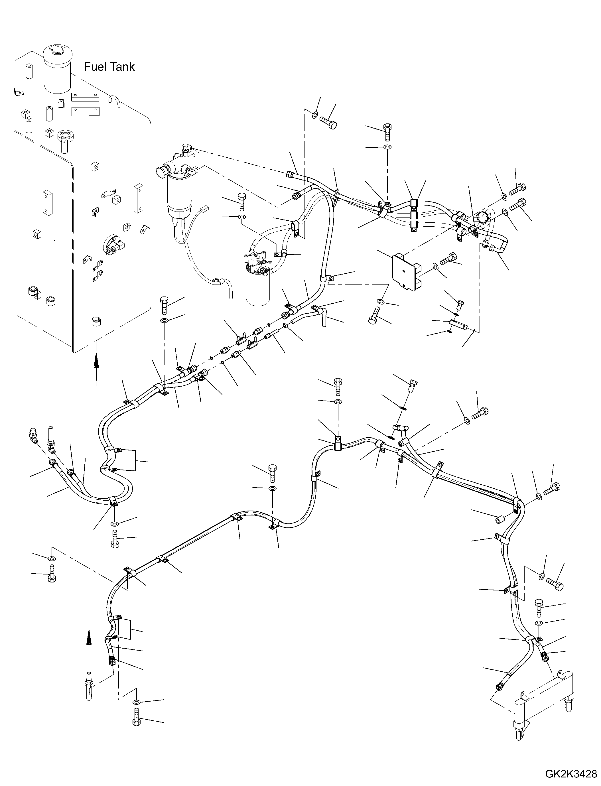 Шланг 02762-G03A8 KOMATSU