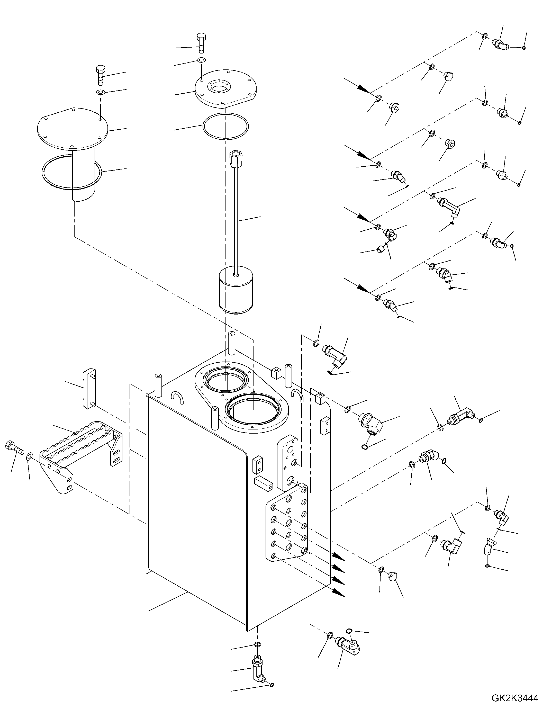Tank Assembly, Hydraulic 20E-60-61211 KOMATSU