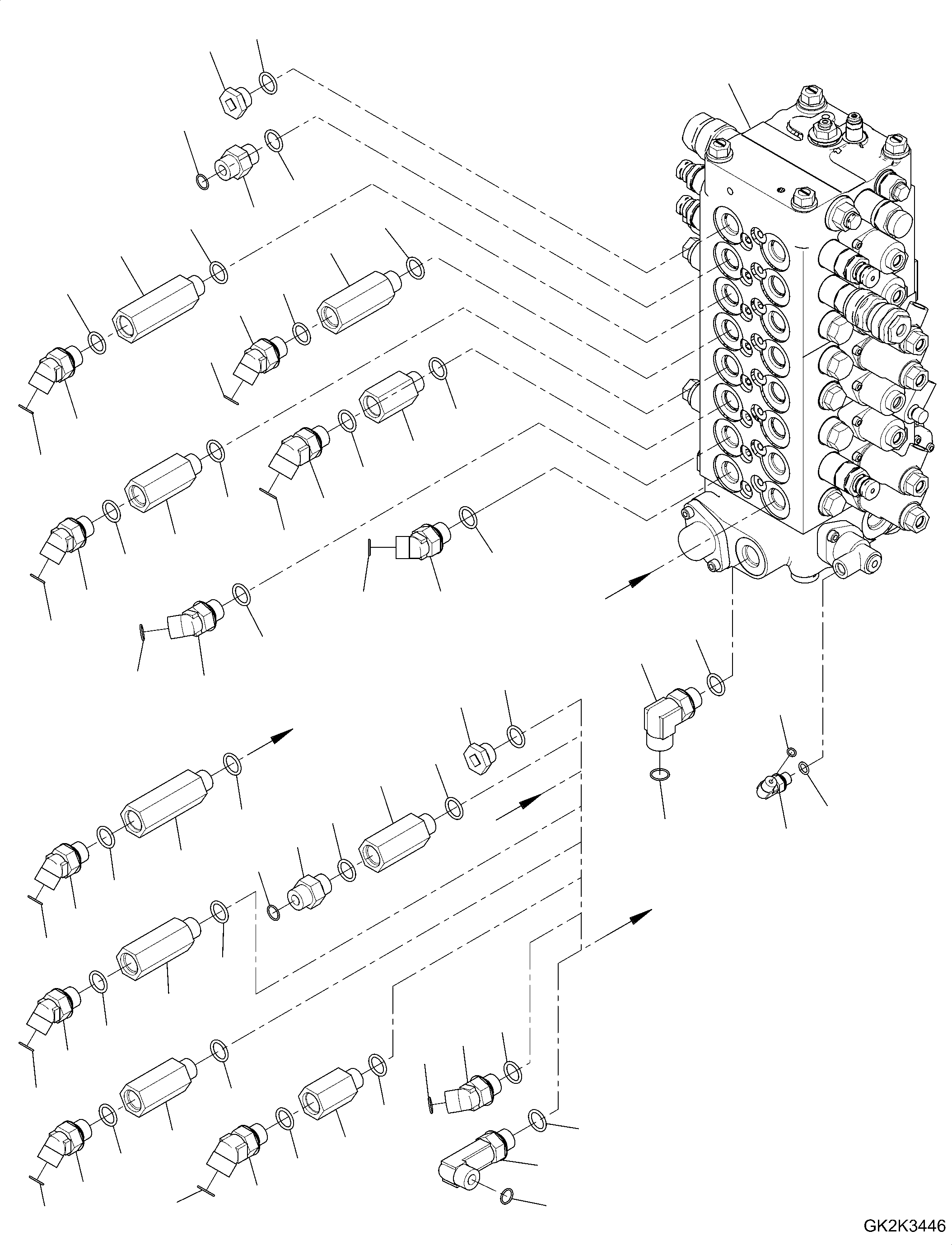 Управляющий клапан 723-58-23302 KOMATSU