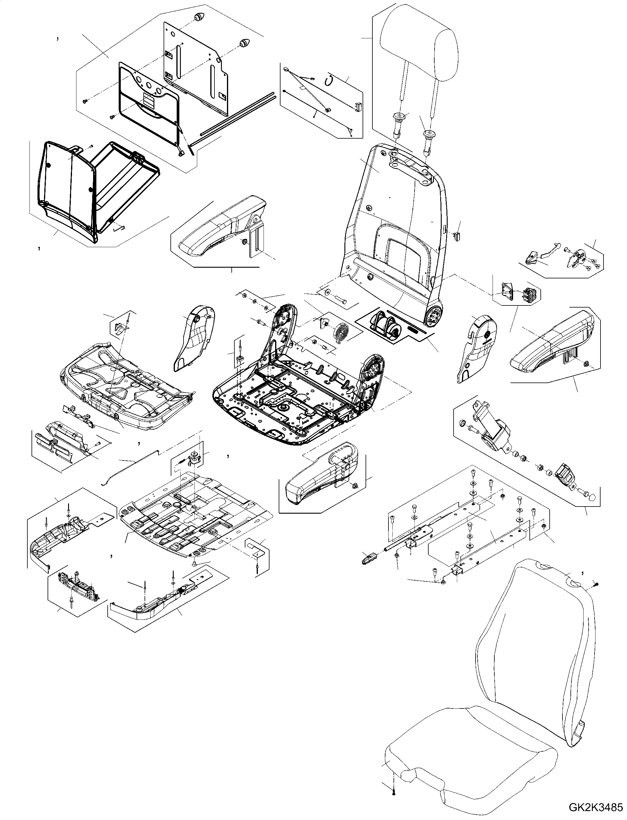 Seat Belt Kit GJ1294749 KOMATSU