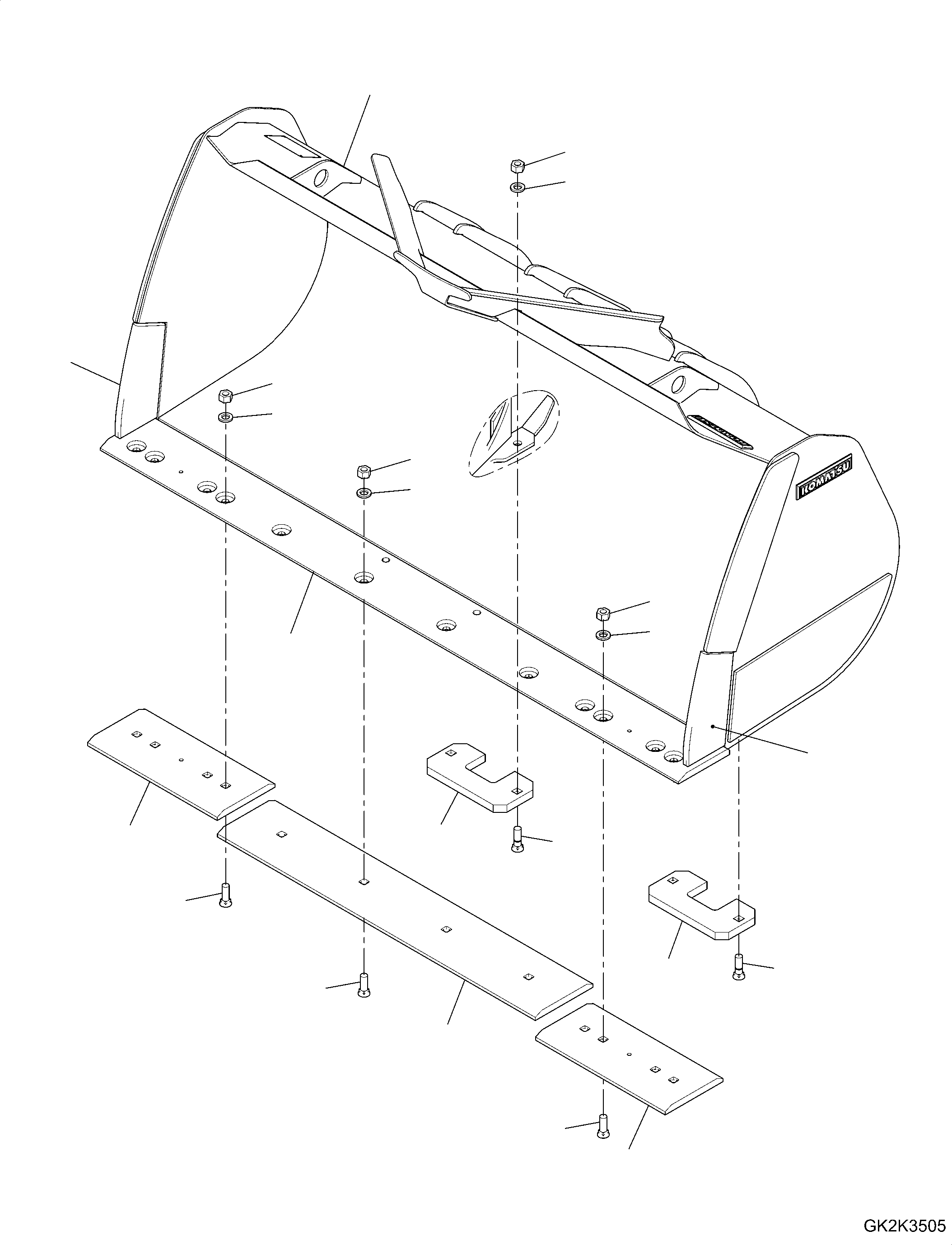 Bucket Assembly 417-73-H2360 KOMATSU