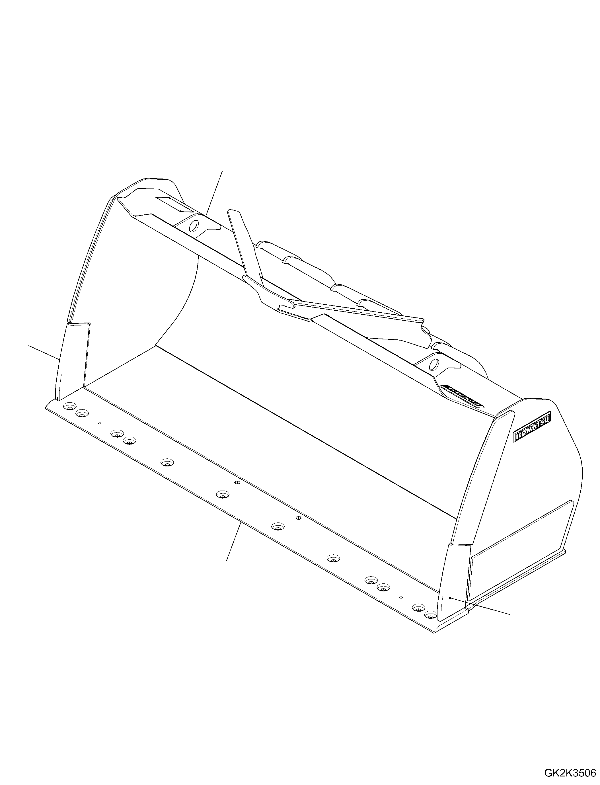 Bucket Assembly 417-73-H2371 KOMATSU