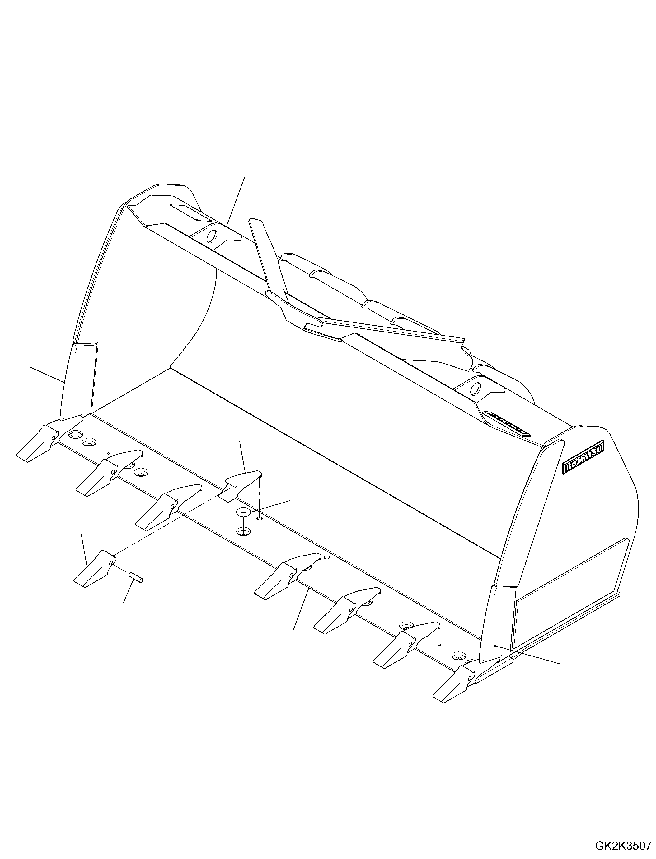 Bucket Assembly 417-73-H2380 KOMATSU