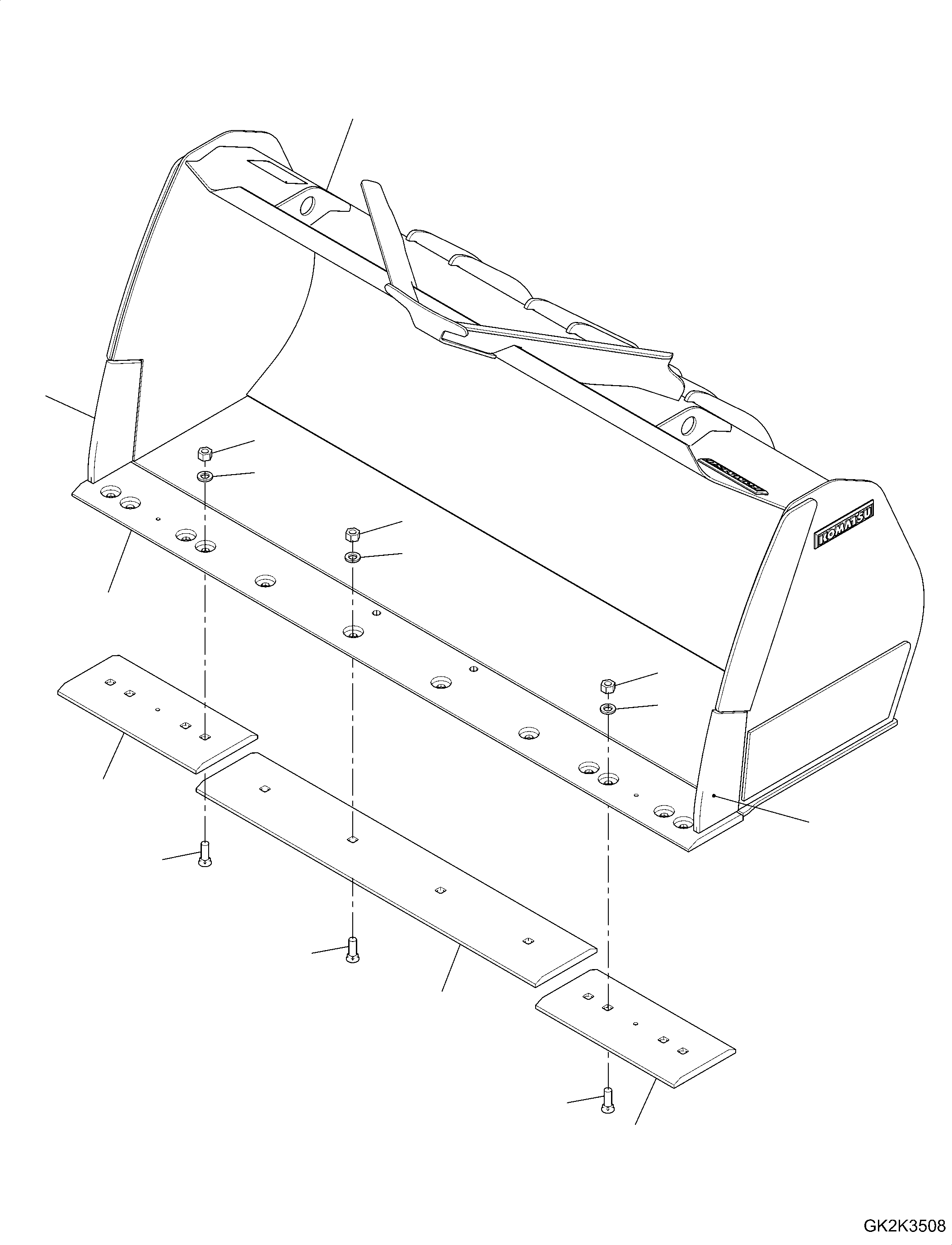 Bucket Assembly 417-73-H2391 KOMATSU