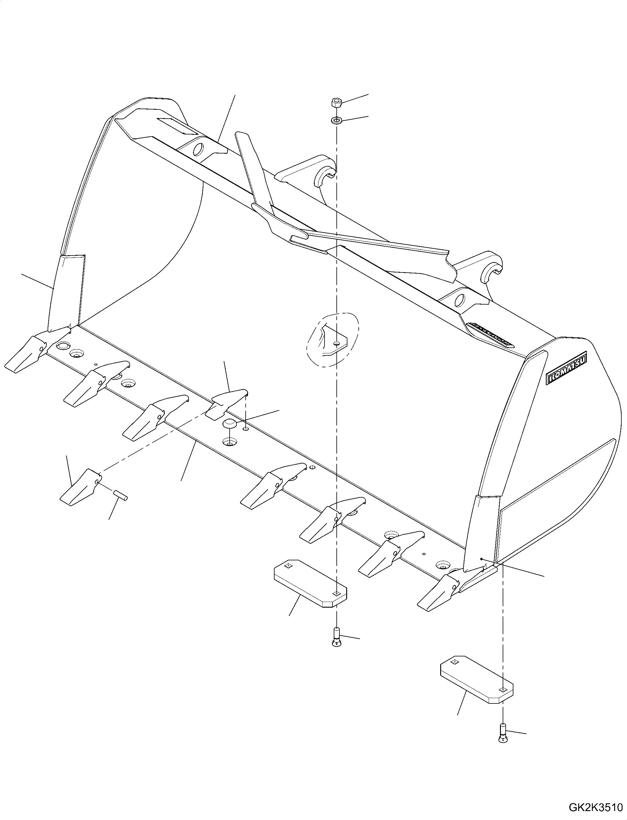 Bucket Assembly 417-73-H3012 KOMATSU
