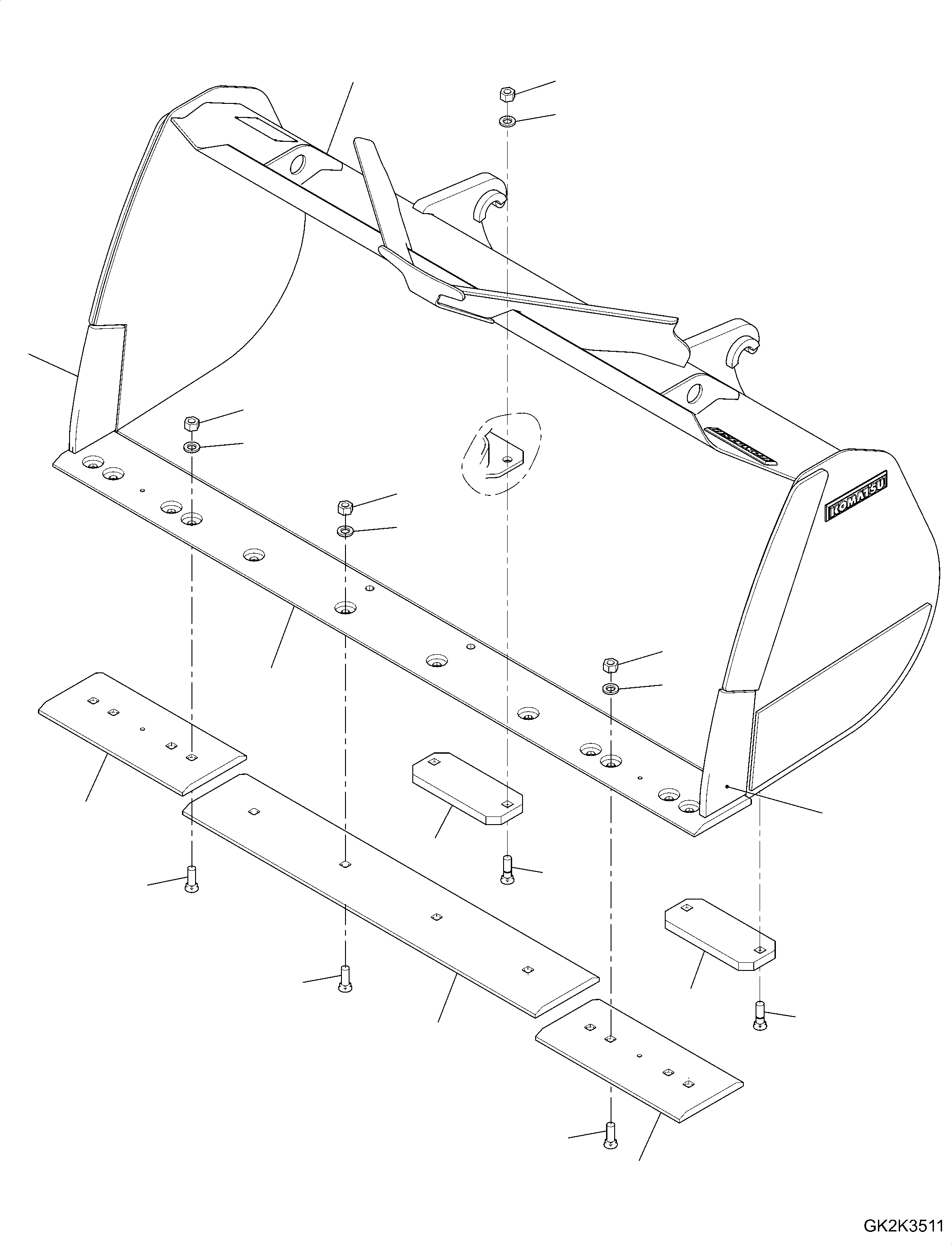 Bucket Assembly 417-73-H3022 KOMATSU