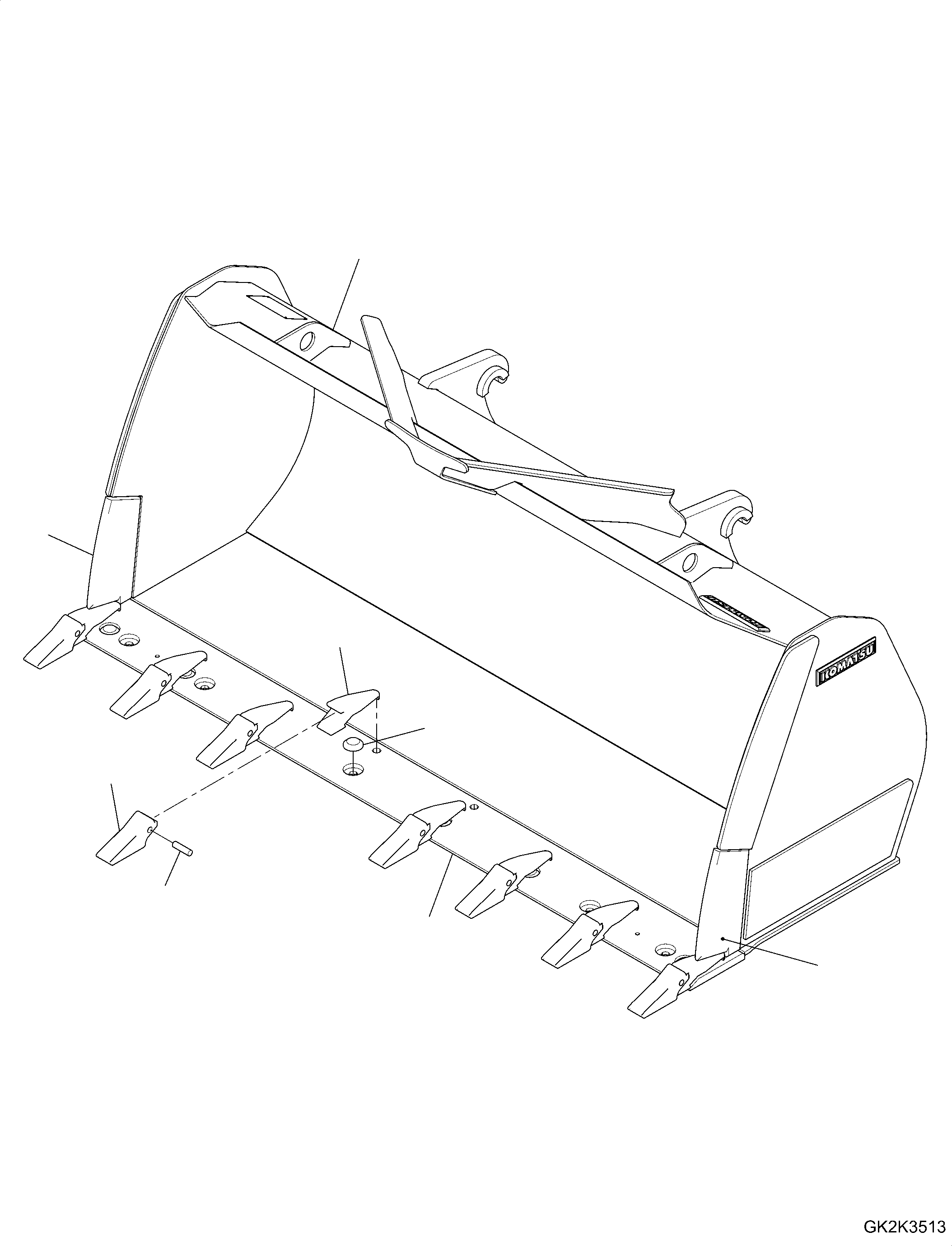 Bucket Assembly 417-73-H3041 KOMATSU