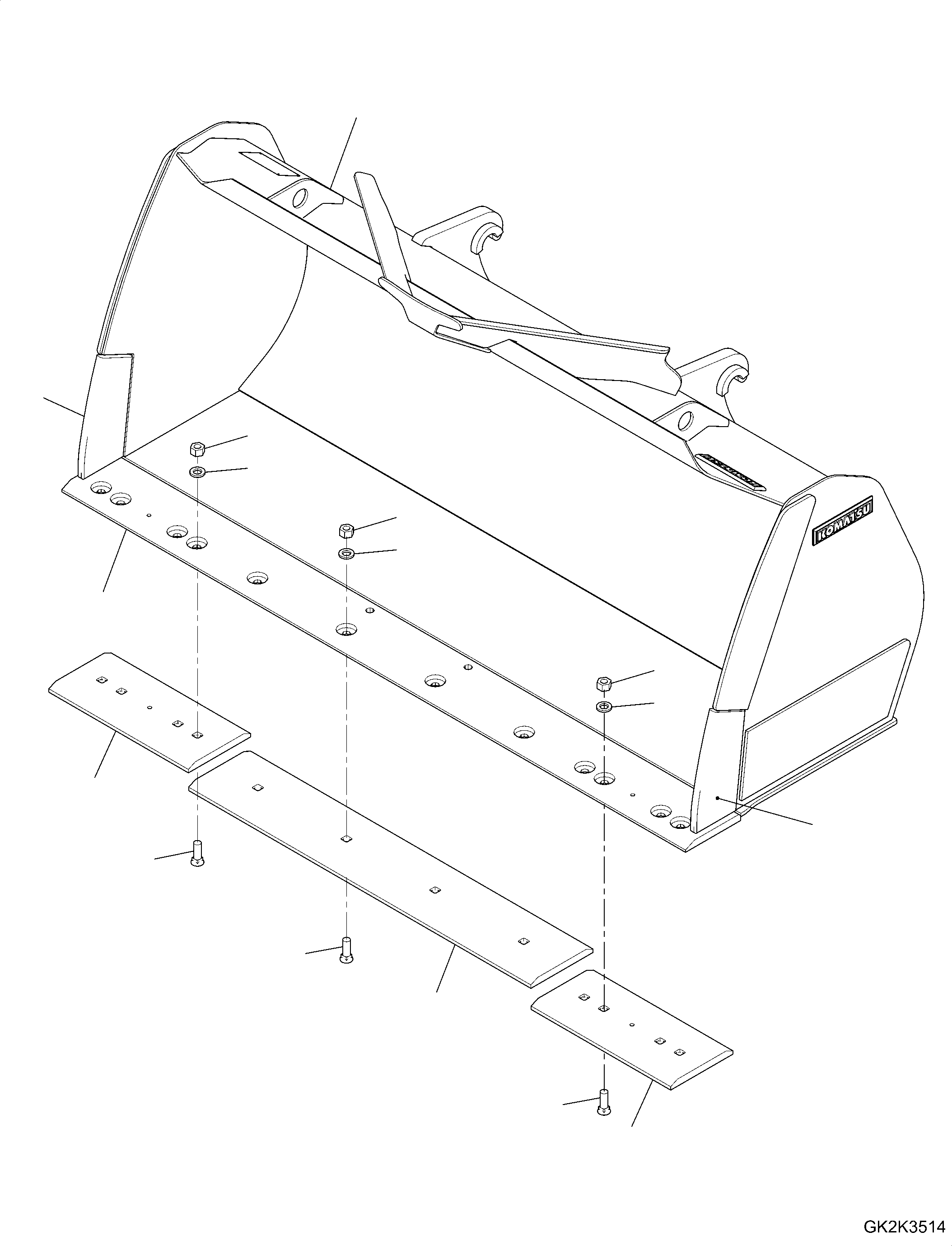 Bucket Assembly 417-73-H3050 KOMATSU